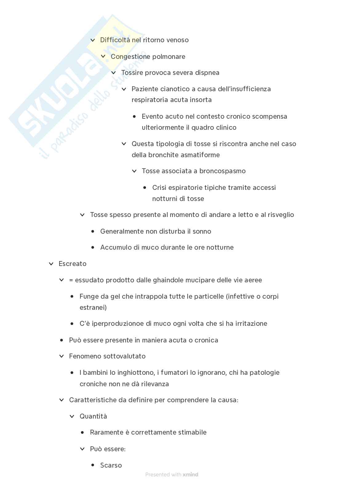 Semeiotica dell'apparato respiratorio Pag. 51