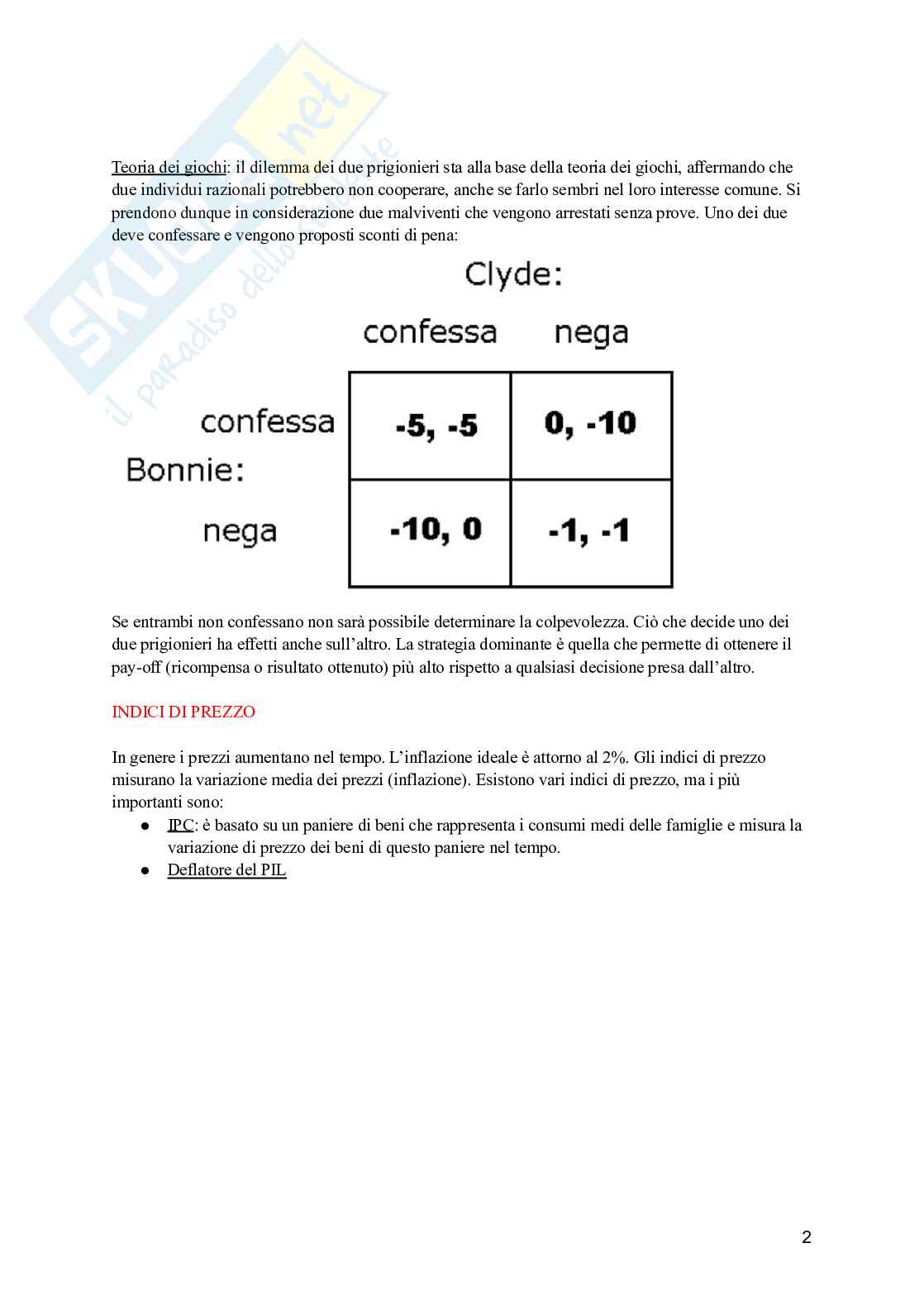 Introduzione alla microeconomia Pag. 2