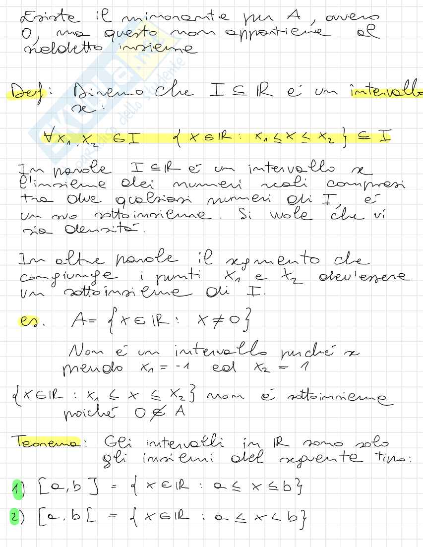 Appunti Analisi matematica 1 Pag. 6