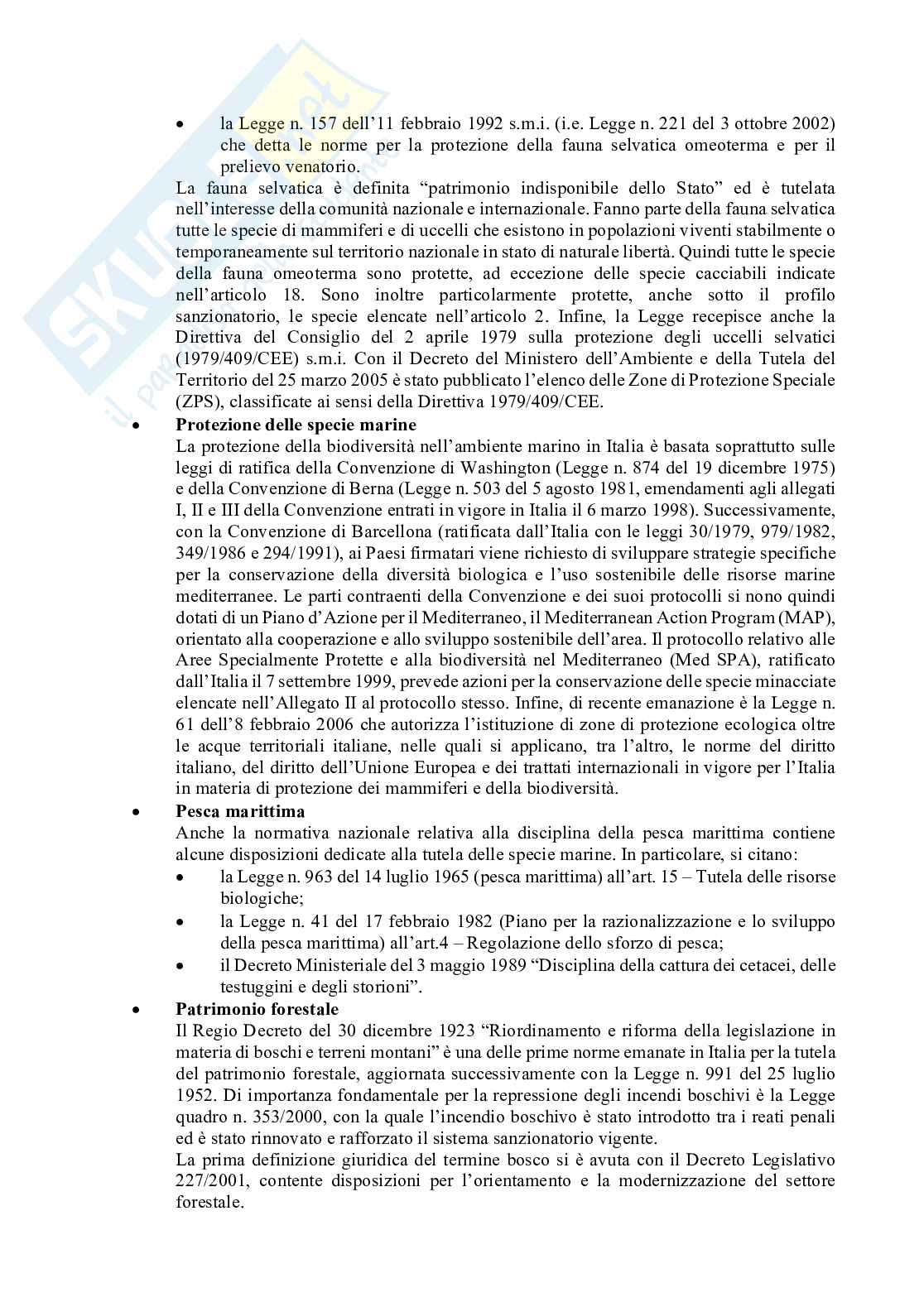Gestione e tutela della biodiversità e del paesaggio Pag. 11
