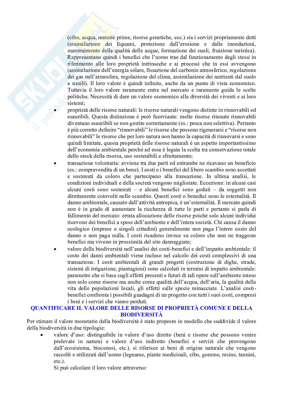 Gestione e tutela della biodiversità e del paesaggio Pag. 6