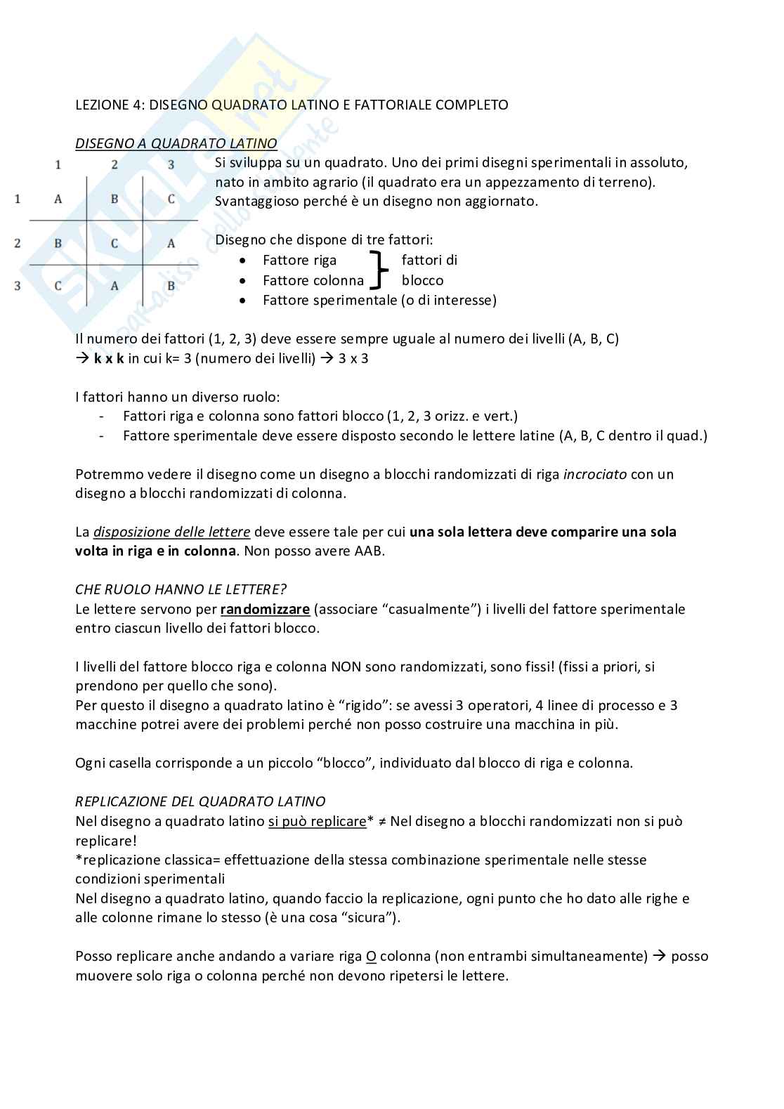 Metodi statistici per il controllo qualità: appunti per esame orale Pag. 6