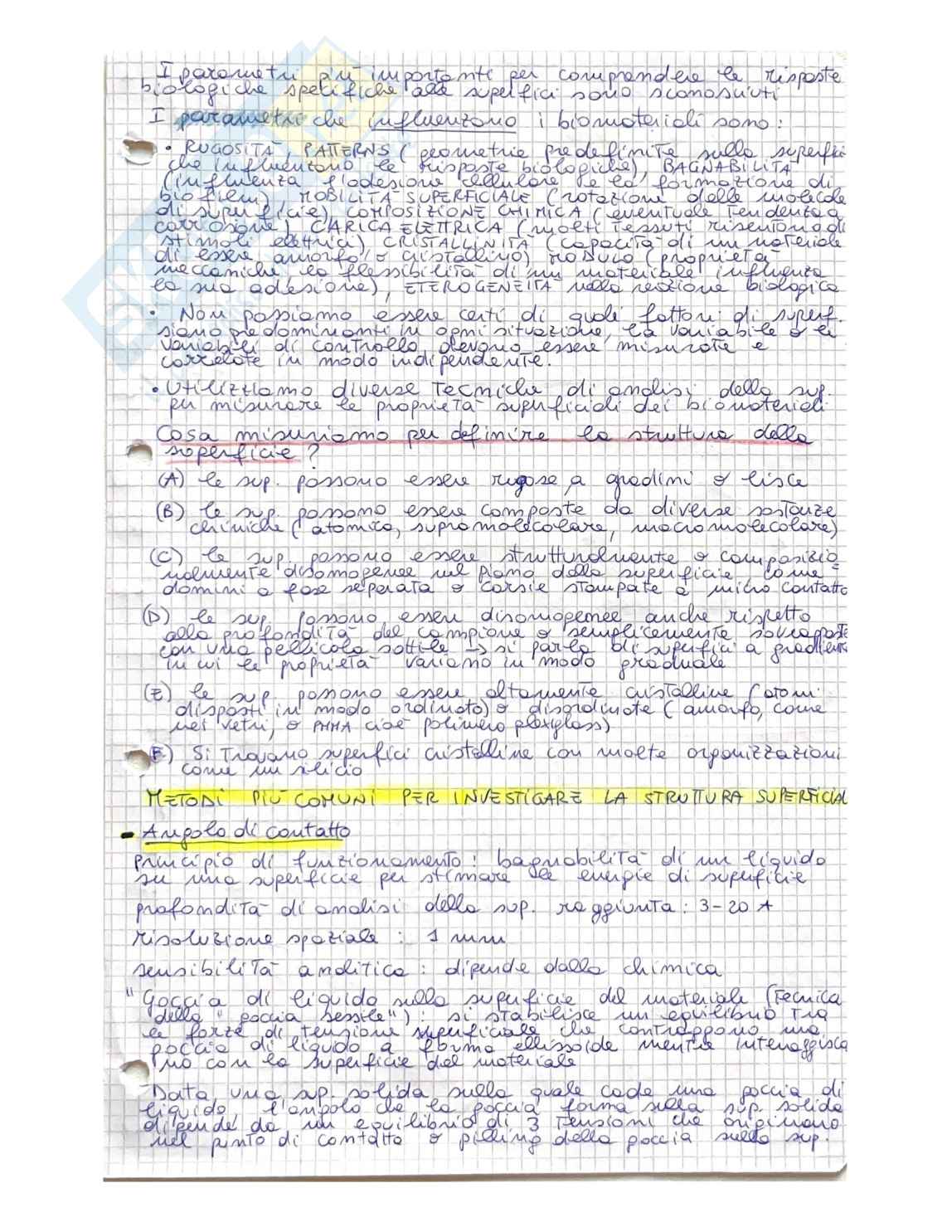 Materiali e superfici per uso biomedico 1 Pag. 11