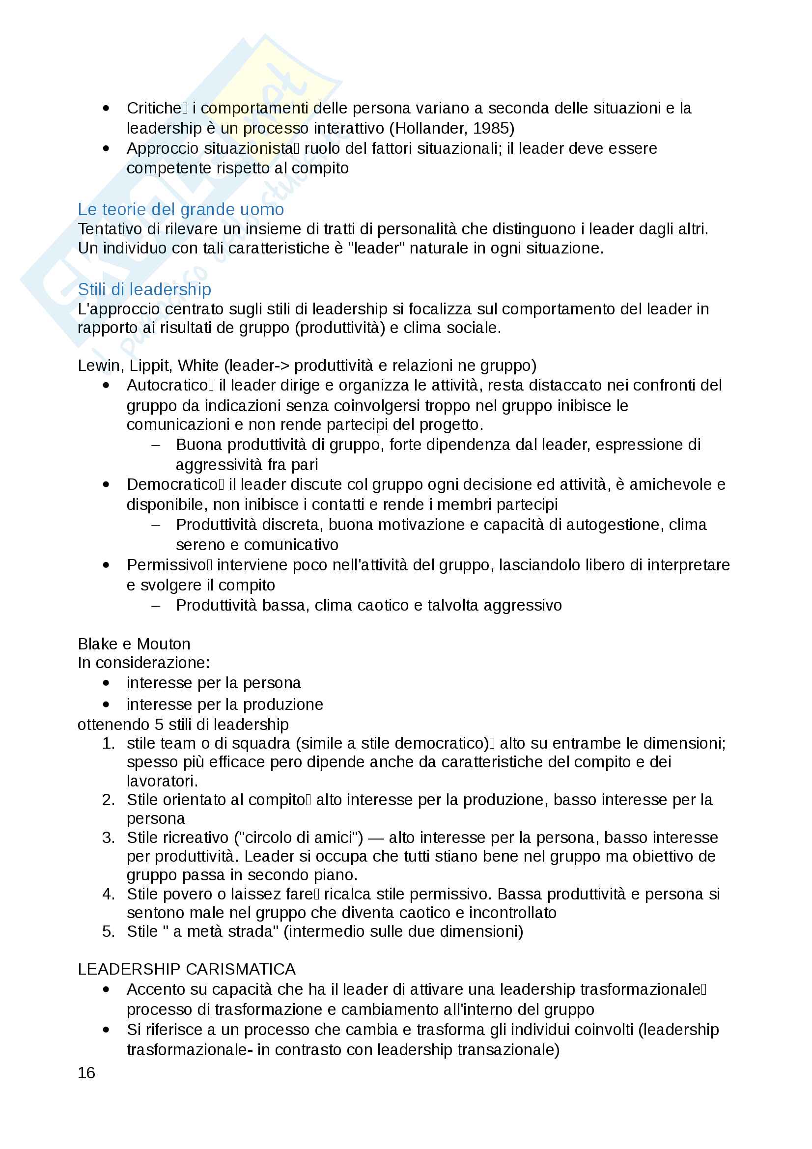 Appunti psicologia delle relazioni di gruppo- secondo modulo Pag. 16
