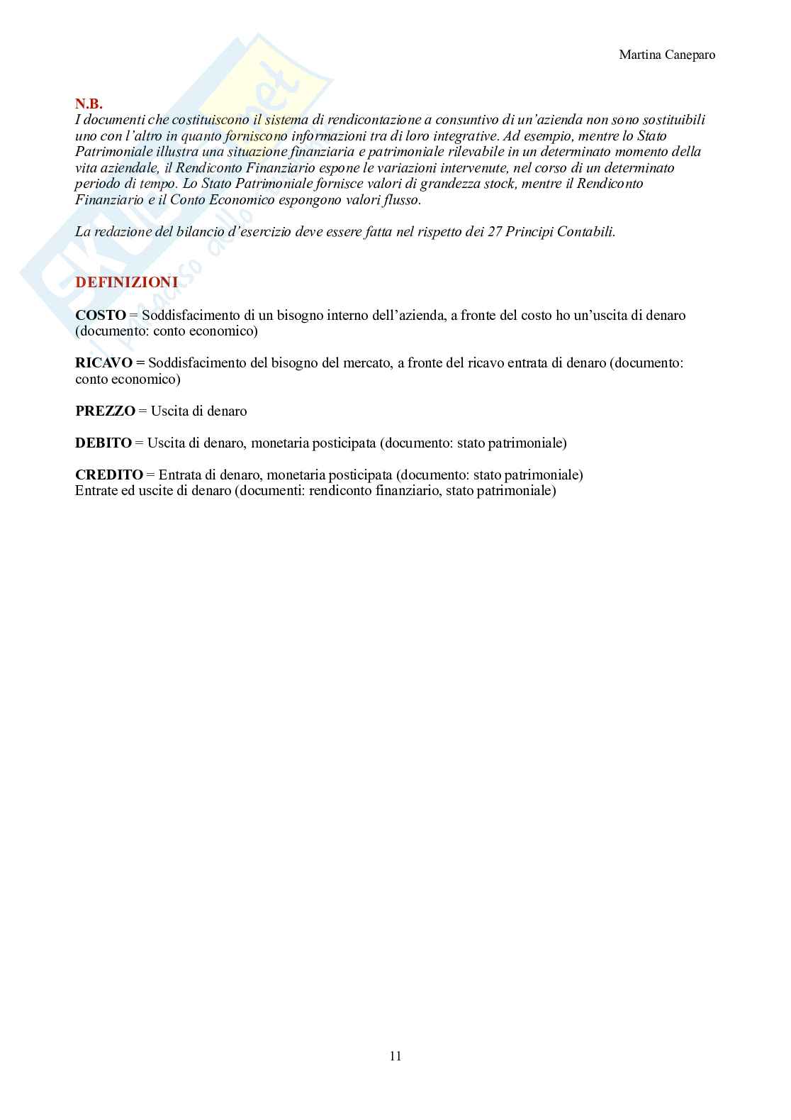 Ragioneria metodologica – Parte 1 – Teoria completa dei cicli contabili Pag. 11