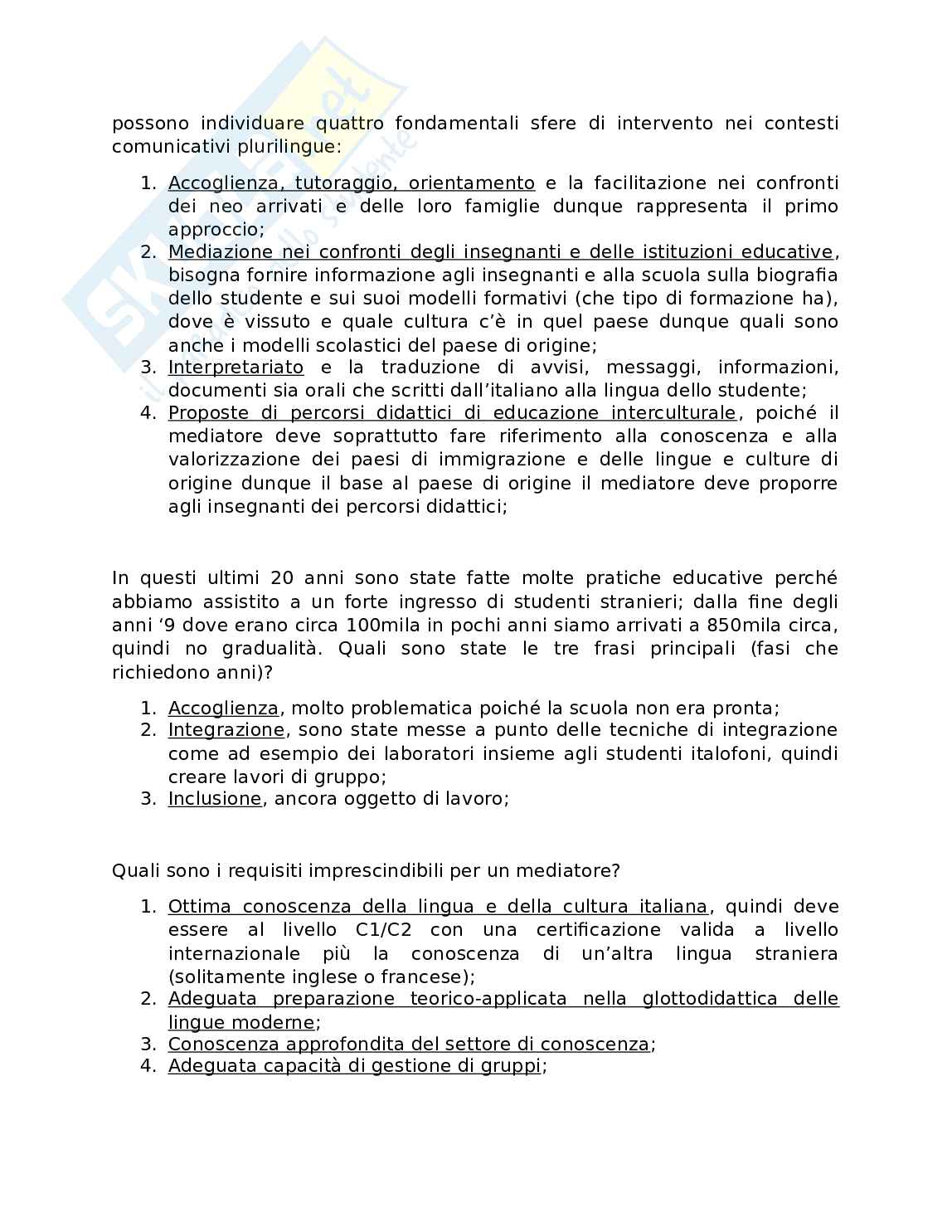 Appunti di Didattica dell'Italiano L2 Pag. 21