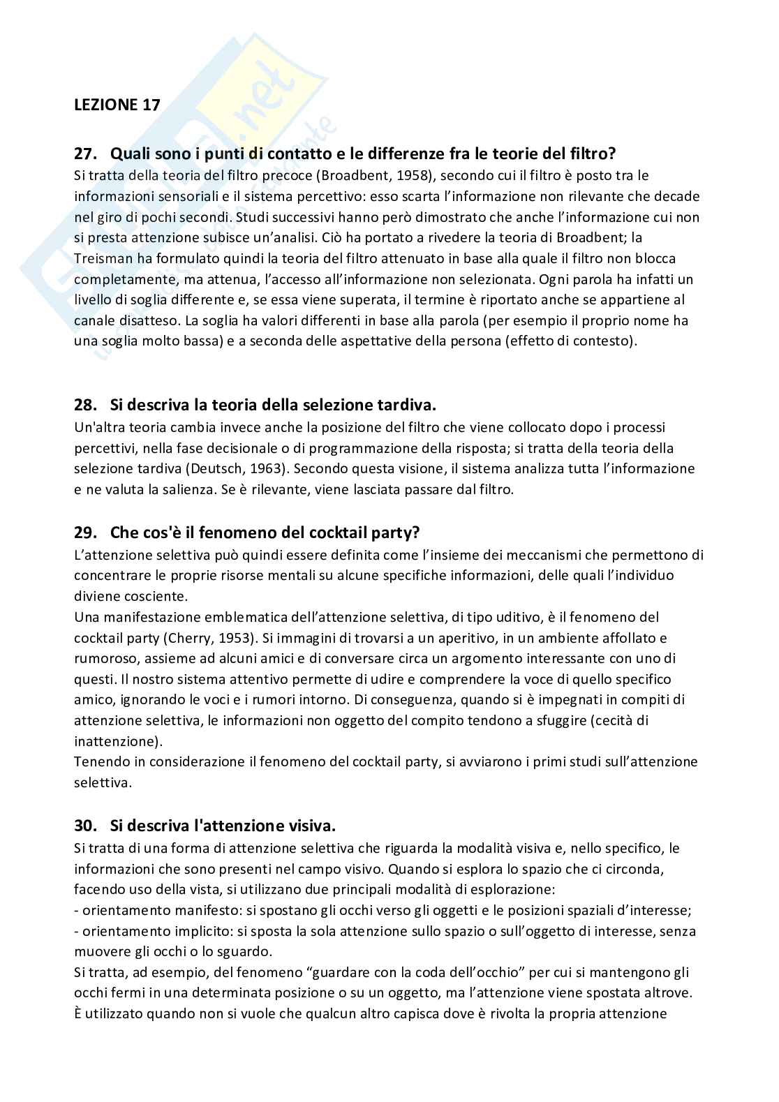 Psicologia generale - Risposte aperte complete Pag. 46