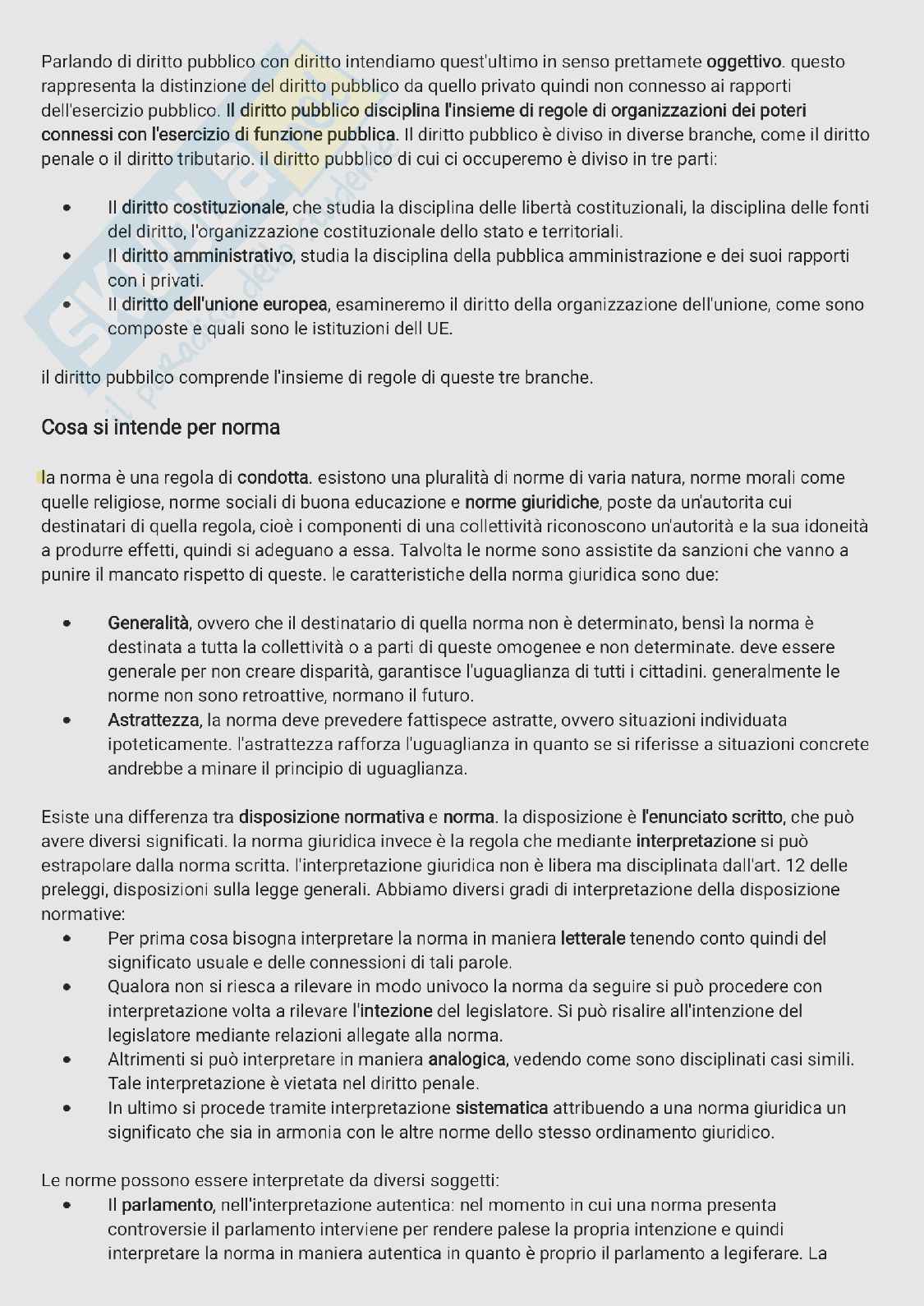 Diritto pubblico - 1° Parziale Pag. 2