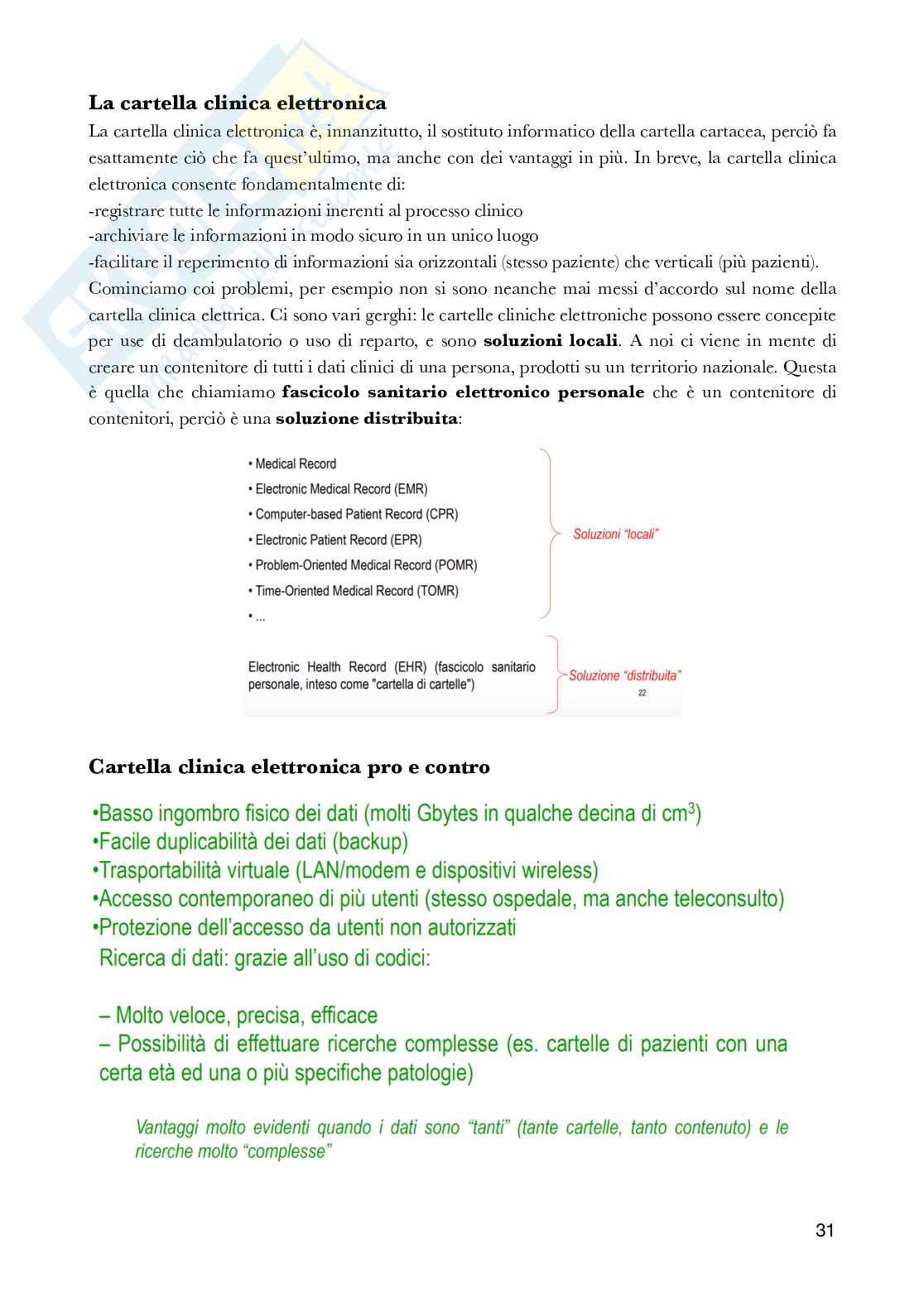 Informatica medica Pag. 31