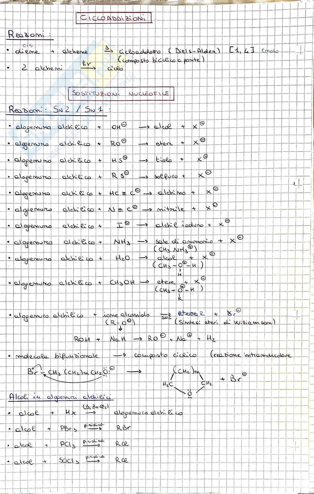 Chimica organica 1 (schemi reazioni) Pag. 2