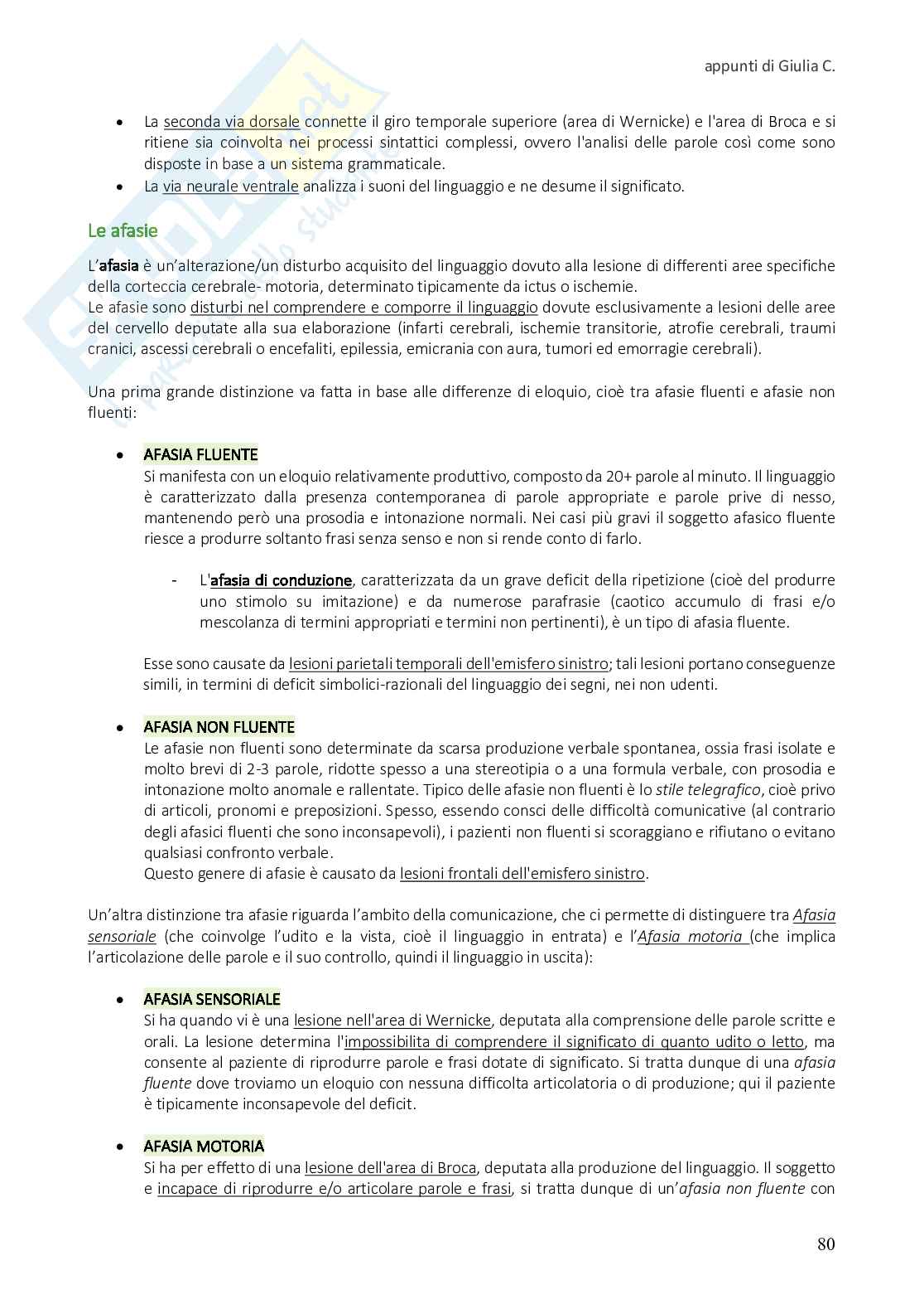 Riassunto esame Fondamenti di fisiologia, Prof. Fioranelli Massimo, libro consigliato Neuroscienze. Esplorando il cervello, Bear Pag. 81