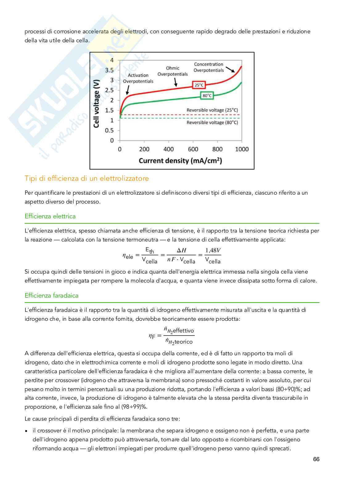 Tecnologie dell'idrogeno e dello storage elettrochimico Pag. 66