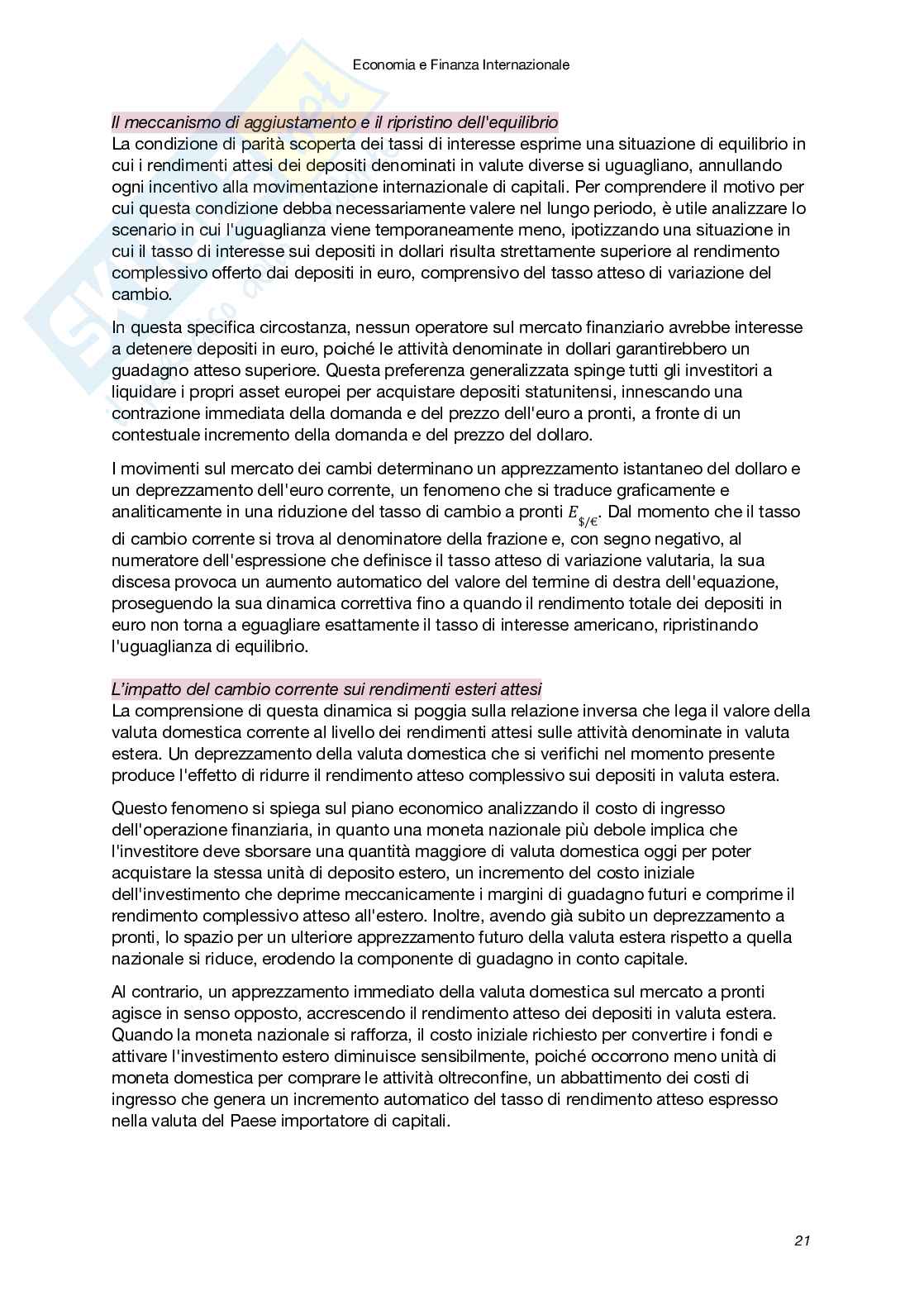 Riassunto esame Economia e finanza internazionale, Prof. Carbonari Lorenzo, libro consigliato Economia internazionale (Vol. 1 e 2), XII Edizione, Krugman, Obstfeld, Melitz Pag. 21