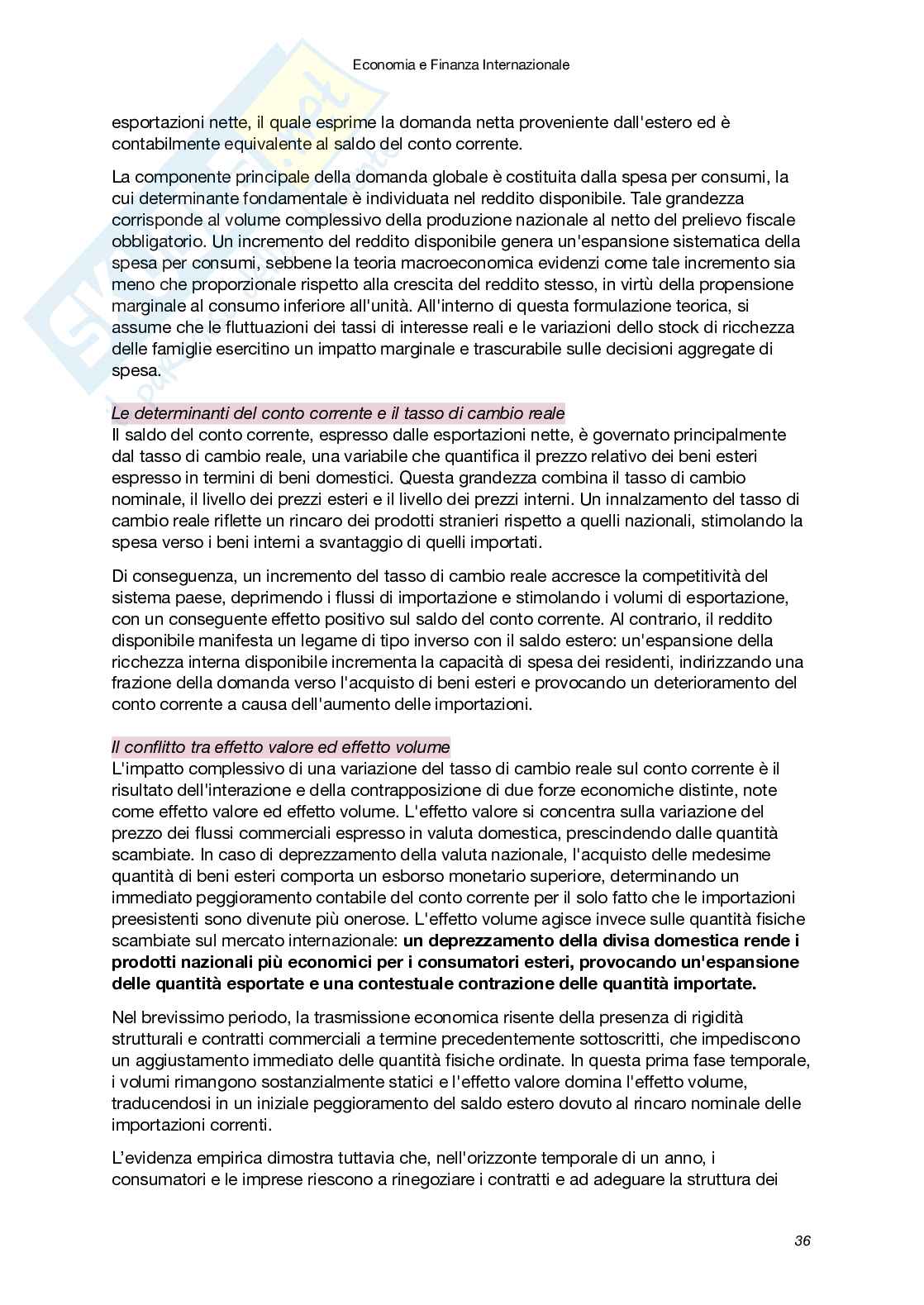 Riassunto esame Economia e finanza internazionale, Prof. Carbonari Lorenzo, libro consigliato Economia internazionale (Vol. 1 e 2), XII Edizione, Krugman, Obstfeld, Melitz Pag. 36