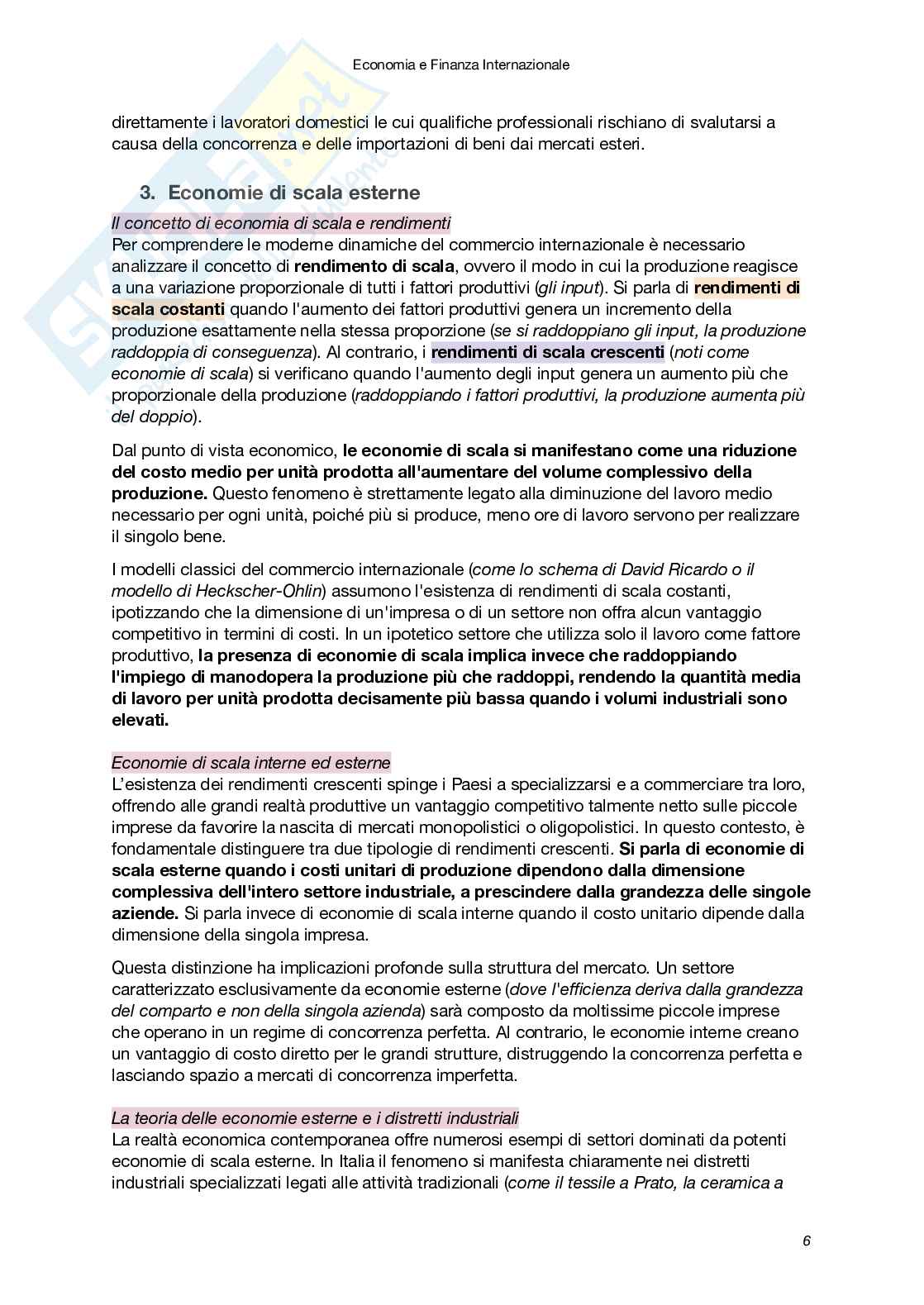 Riassunto esame Economia e finanza internazionale, Prof. Carbonari Lorenzo, libro consigliato Economia internazionale (Vol. 1 e 2), XII Edizione, Krugman, Obstfeld, Melitz Pag. 6