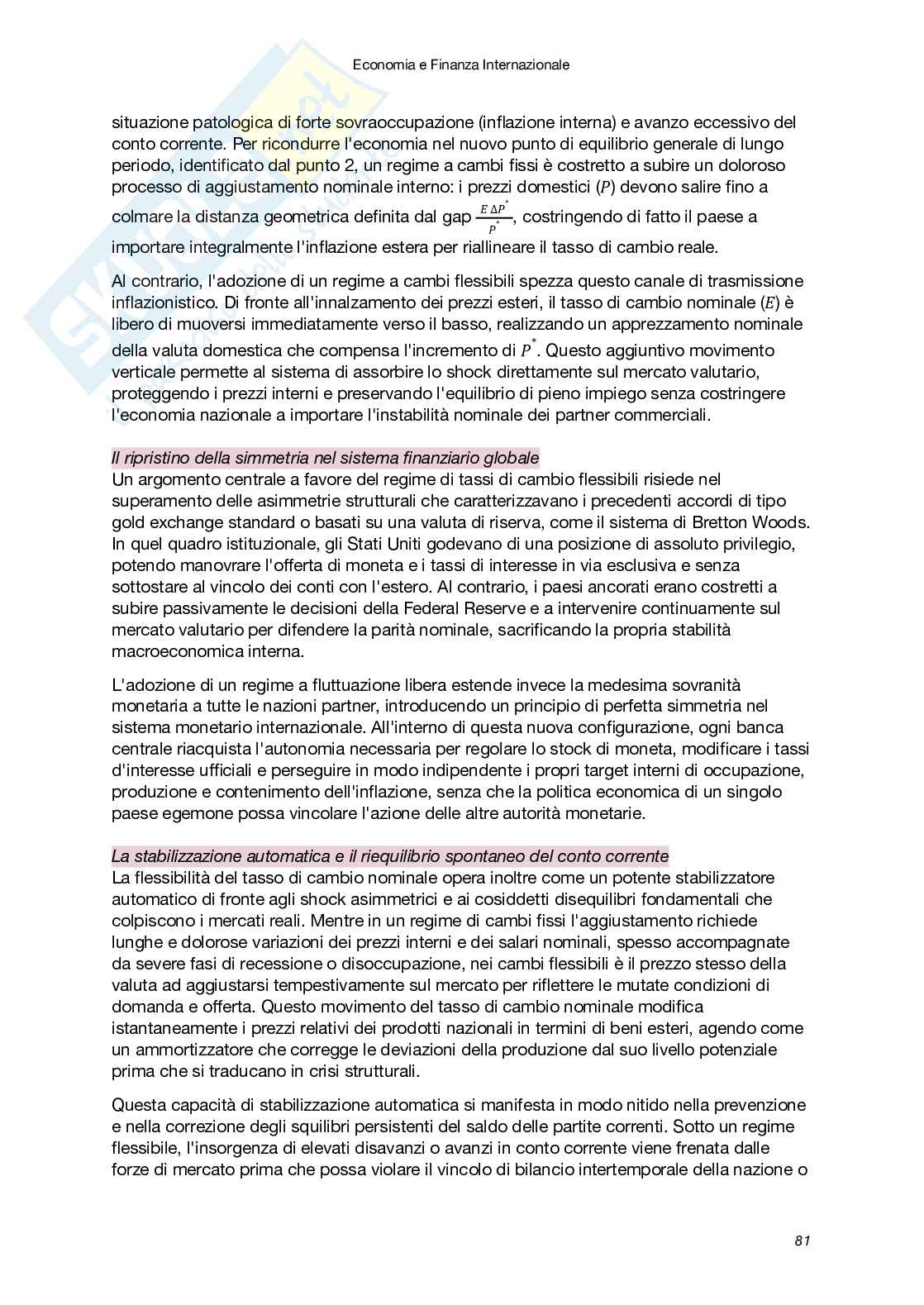 Riassunto esame Economia e finanza internazionale, Prof. Carbonari Lorenzo, libro consigliato Economia internazionale (Vol. 1 e 2), XII Edizione, Krugman, Obstfeld, Melitz Pag. 81