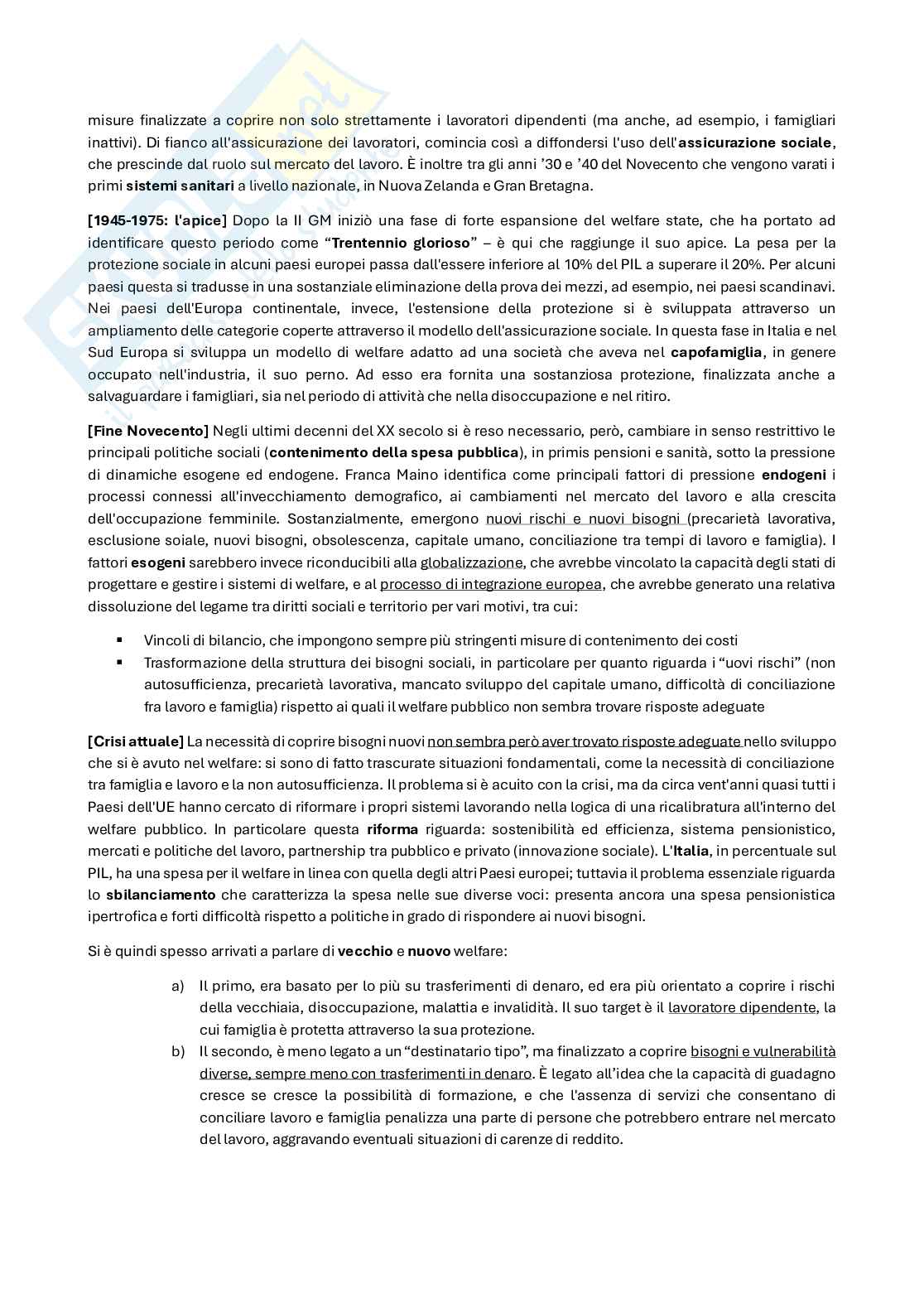 Riassunto esame Politica economica, Prof. Degli Antoni Giacomo, libro consigliato Politica economica e macroeconomia/ Fondamenti di Politica economica, Valli, Geuna, Burlando/Acocella Pag. 26