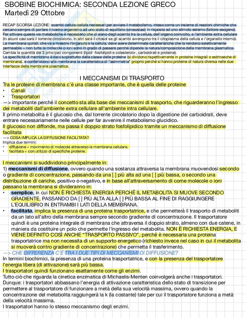 Biochimica e biologia molecolare Pag. 6