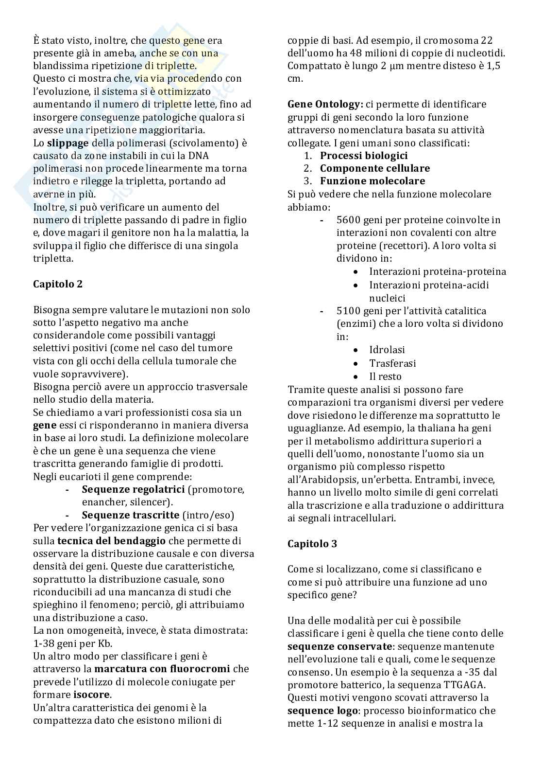 Appunti Biologia molecolare ed epigenetica  Pag. 2