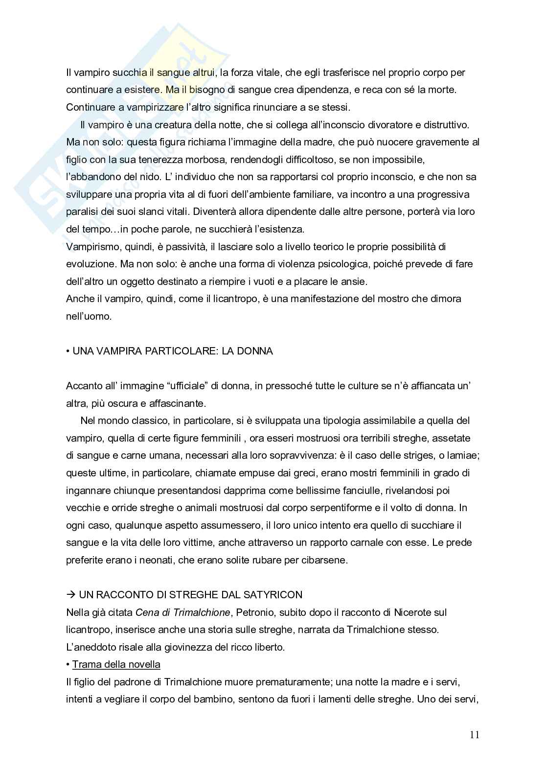 Licantropia e vampirismo, lati oscuri dell'uomo Pag. 11