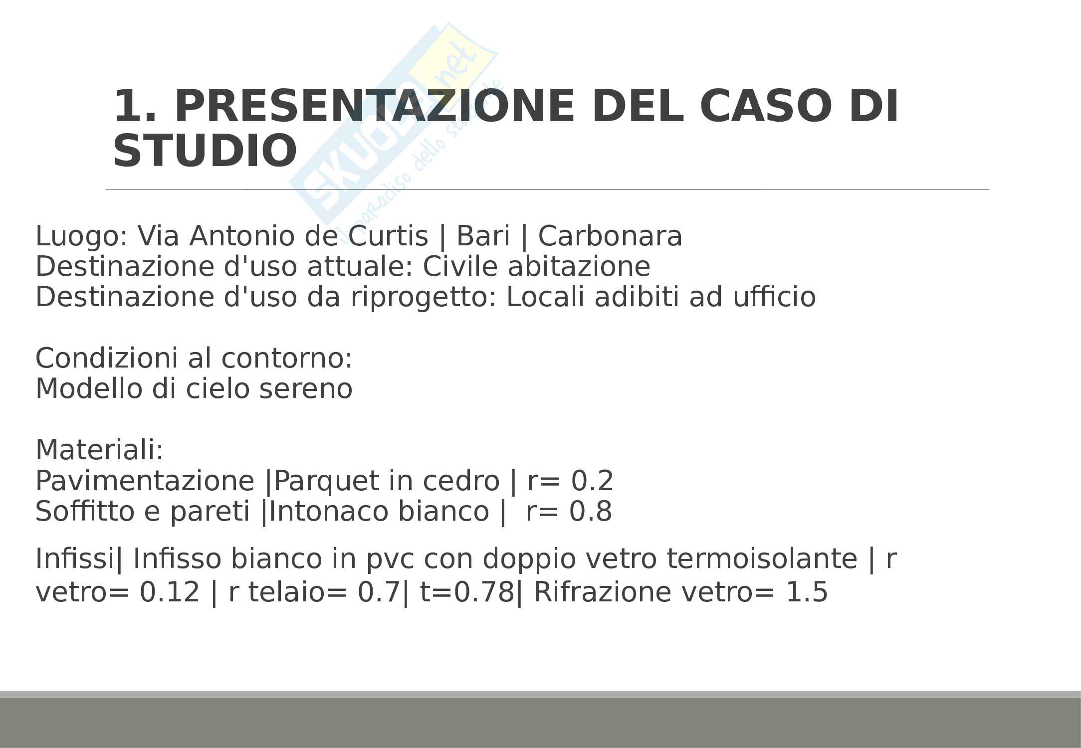 Presentazione Progetto illuminotecnico di locali adibiti ad ufficio Pag. 2
