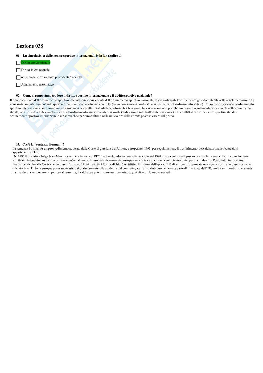Paniere Completo di Istituzione di diritto pubblico (2026) - Risposte Multiple e Aperte Corrette Pag. 61