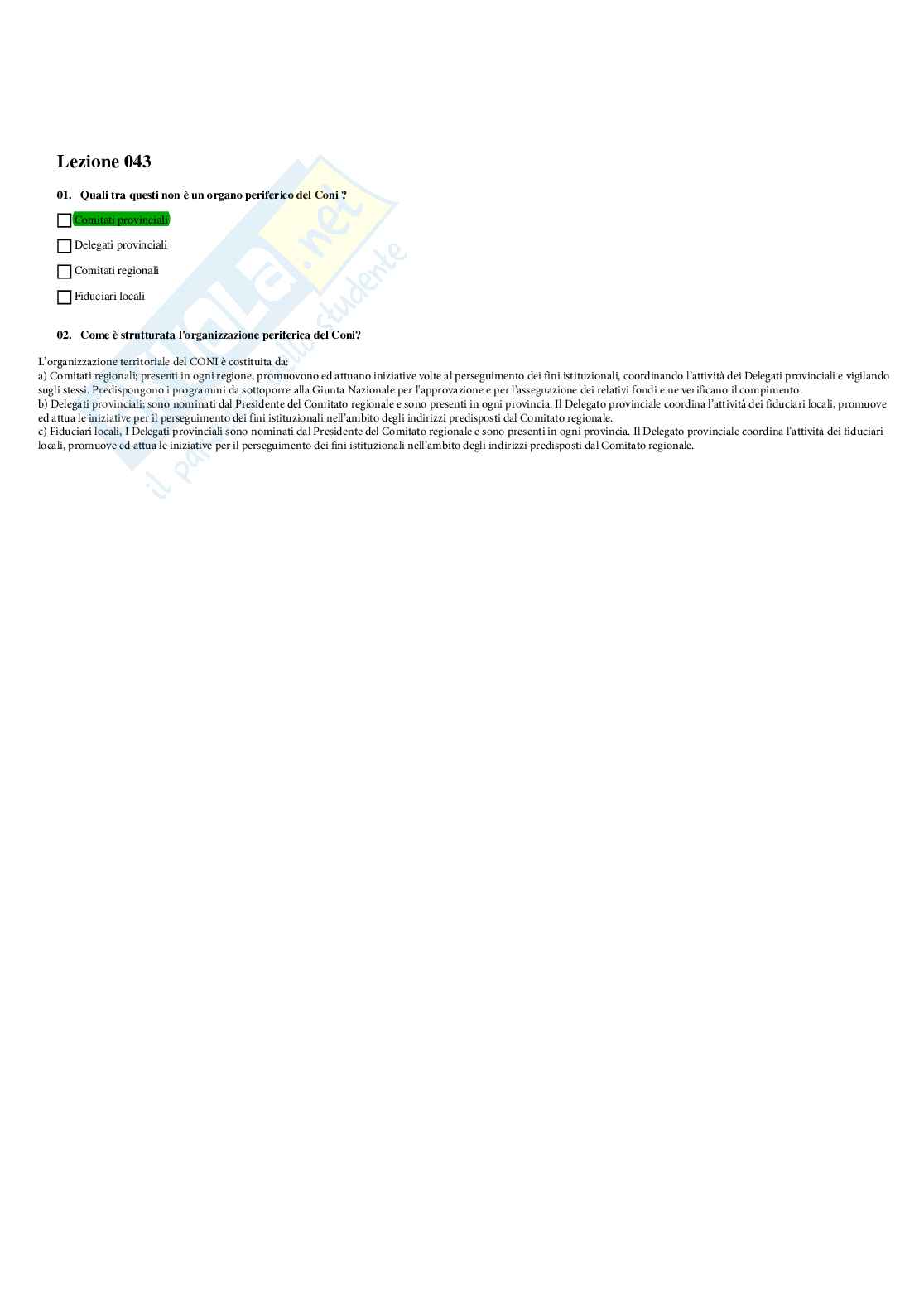 Paniere Completo di Istituzione di diritto pubblico (2026) - Risposte Multiple e Aperte Corrette Pag. 66