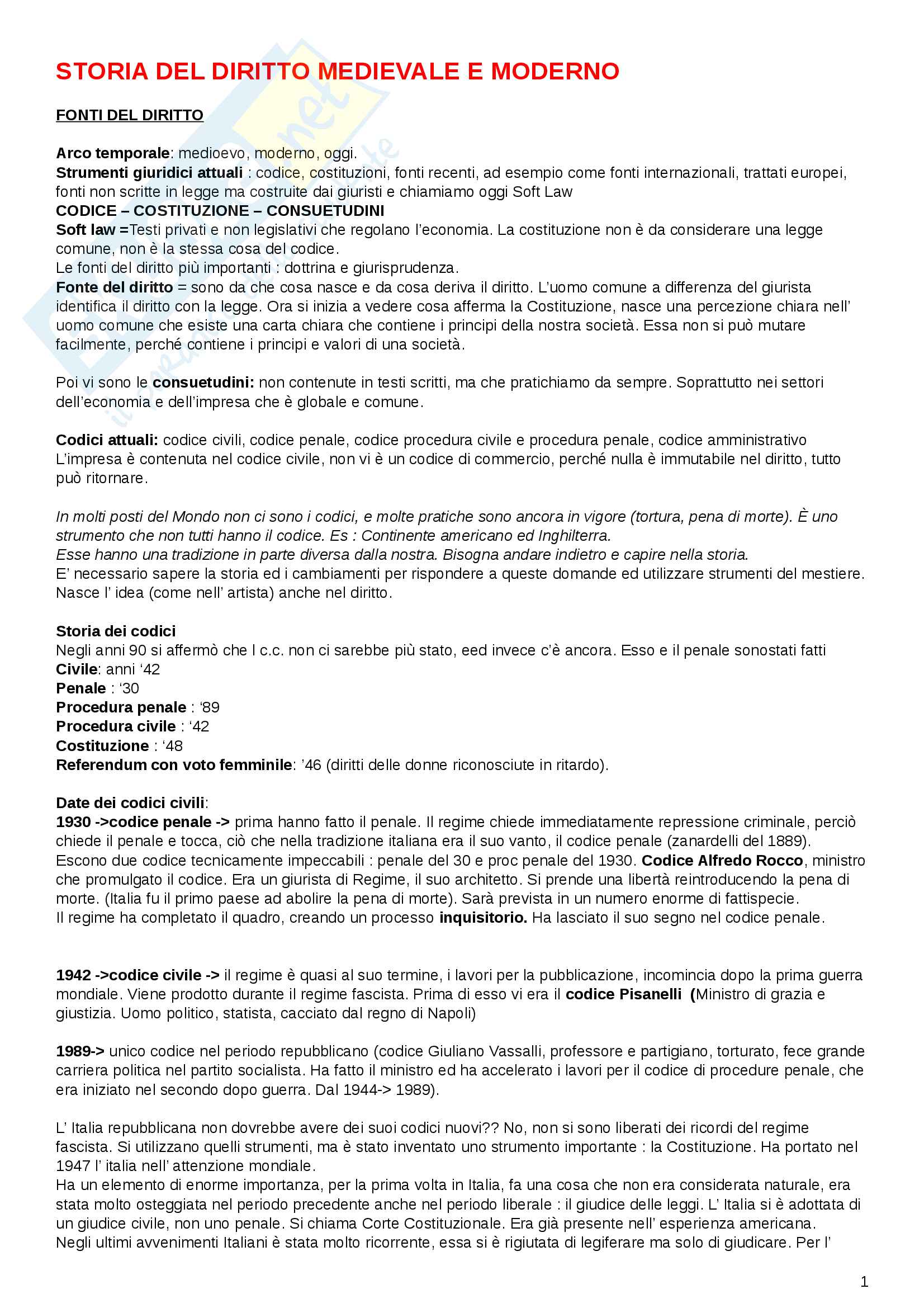 Storia Del Diritto Medievale E Moderno Pdf