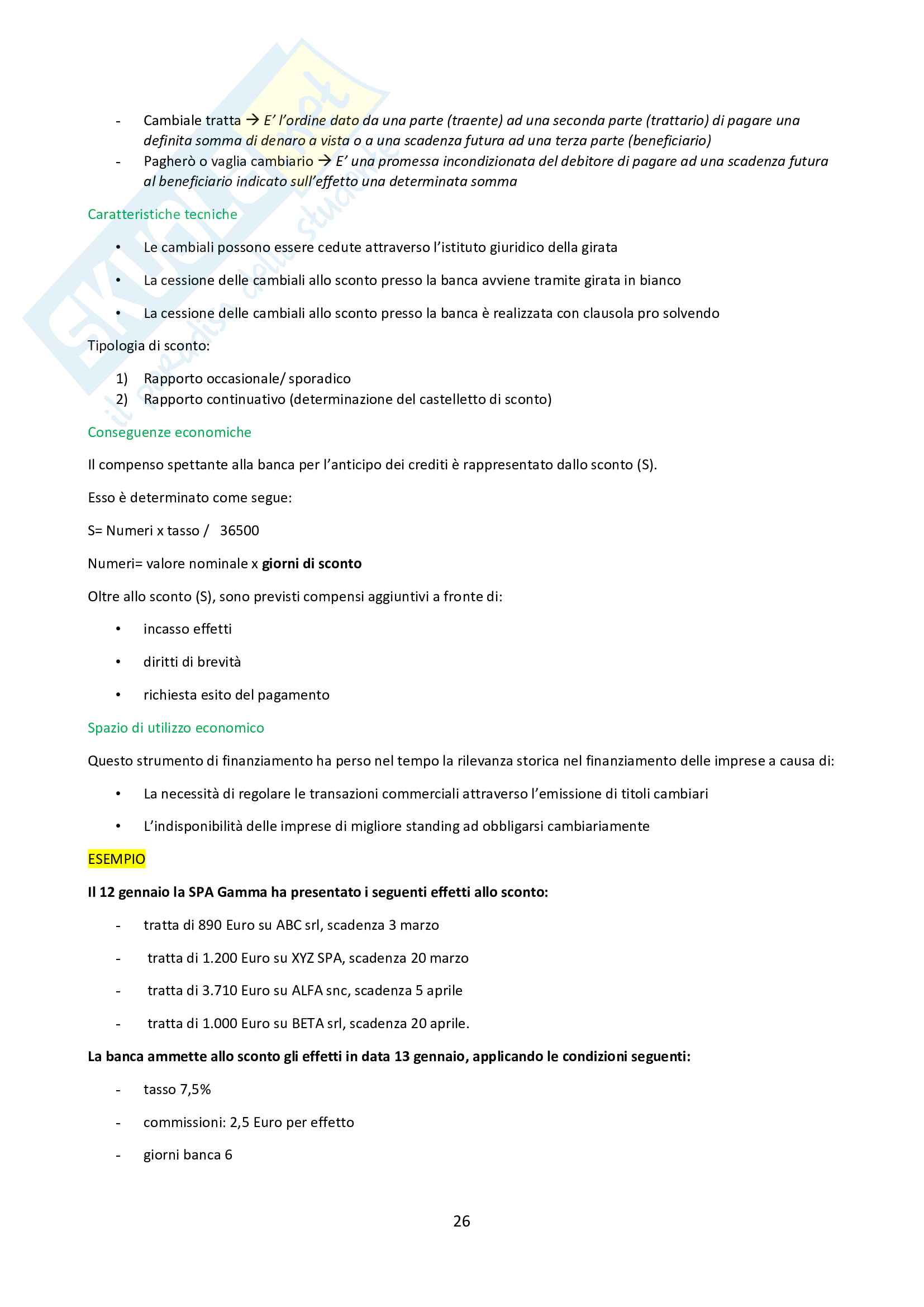 Economia e strumenti finanziari e assicurativi Pag. 26
