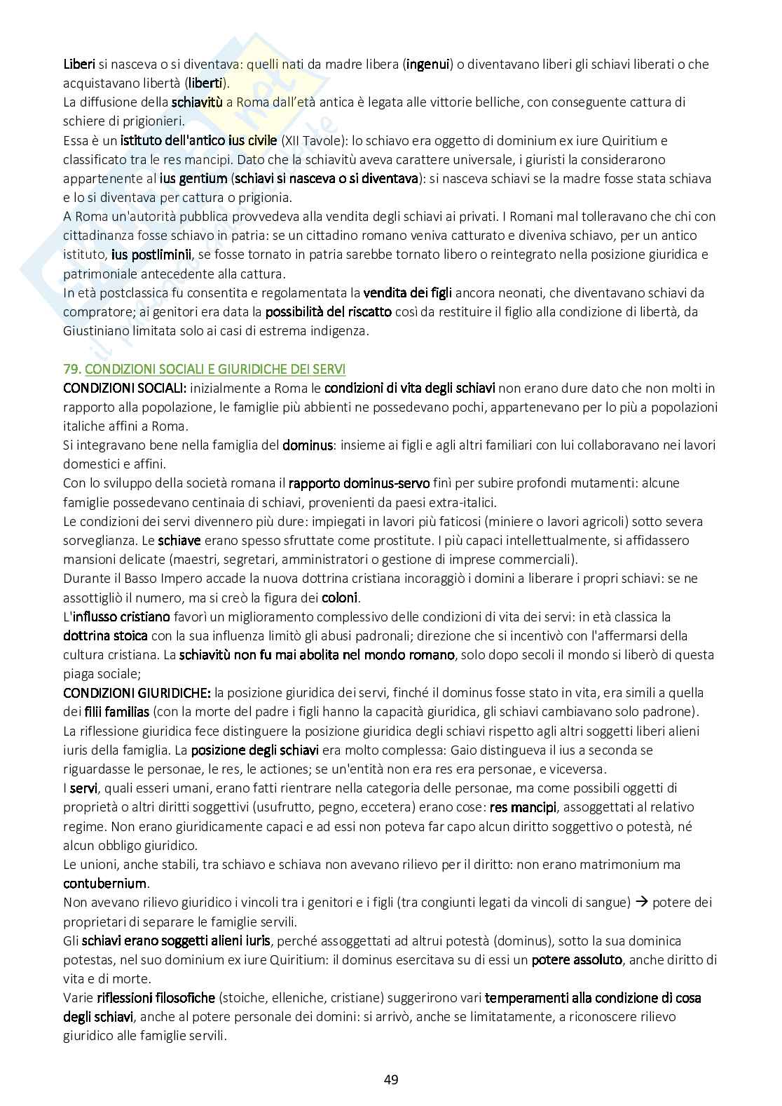 Riassunto esame Diritto privato romano, Prof. Barbati Stefano, libro consigliato Istituzioni di diritto privato romano, Marrone Pag. 2