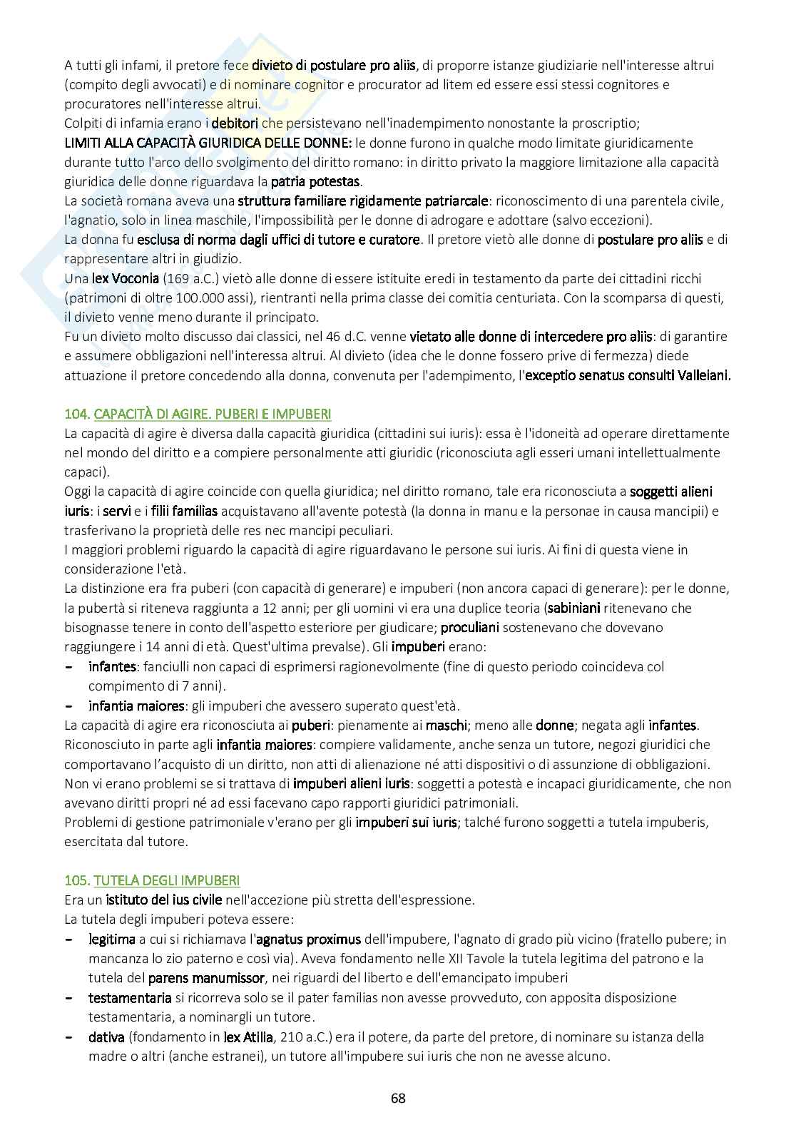 Riassunto esame Diritto privato romano, Prof. Barbati Stefano, libro consigliato Istituzioni di diritto privato romano, Marrone Pag. 21