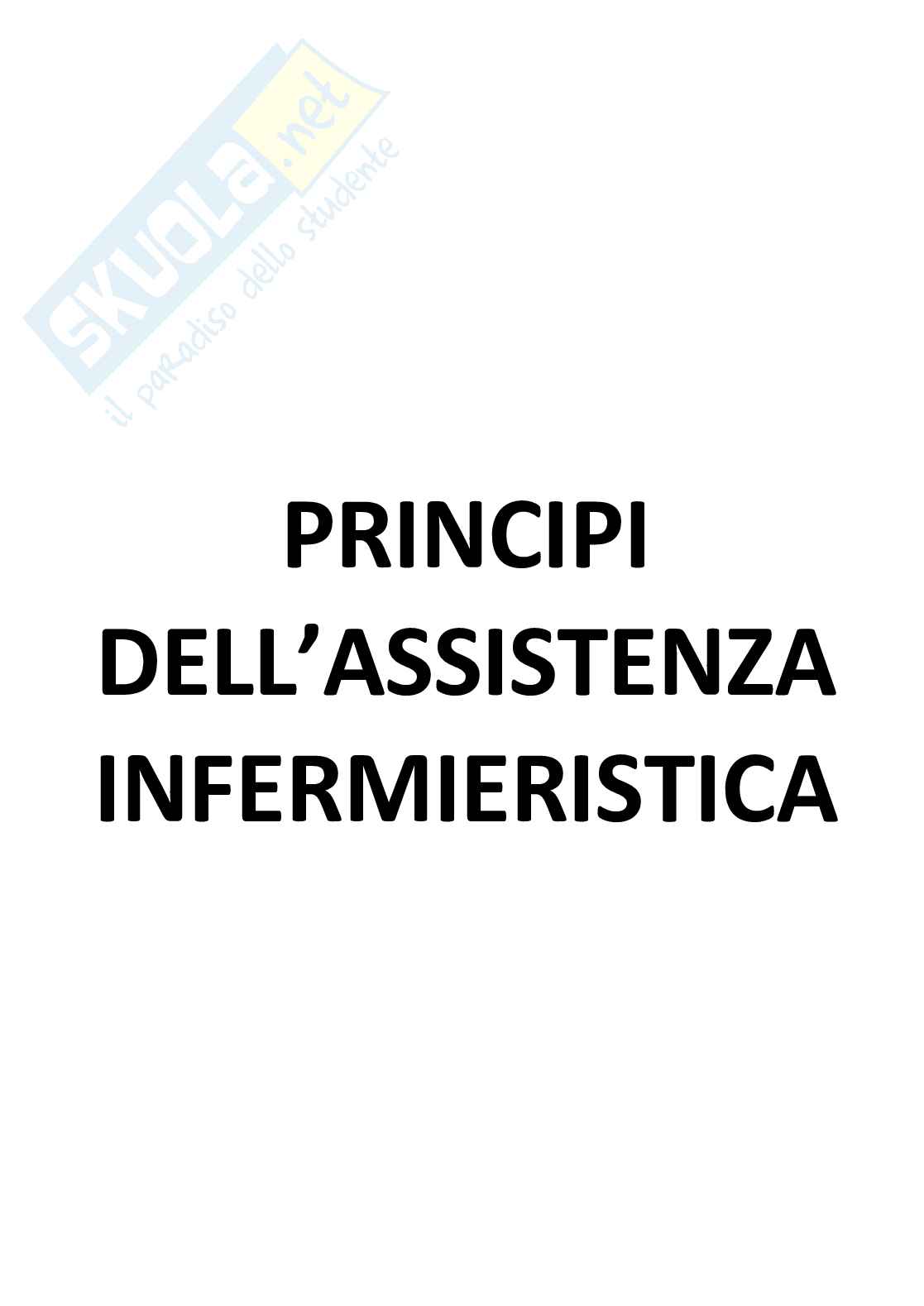 Principi dell'assistenza infermieristica Pag. 1