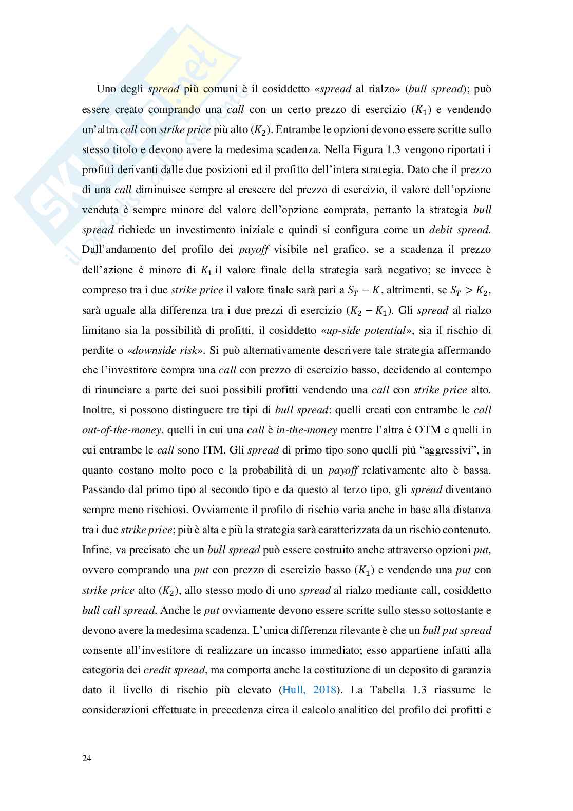 Volatility smile e State Price Density: Un modello di trading in opzioni Pag. 26