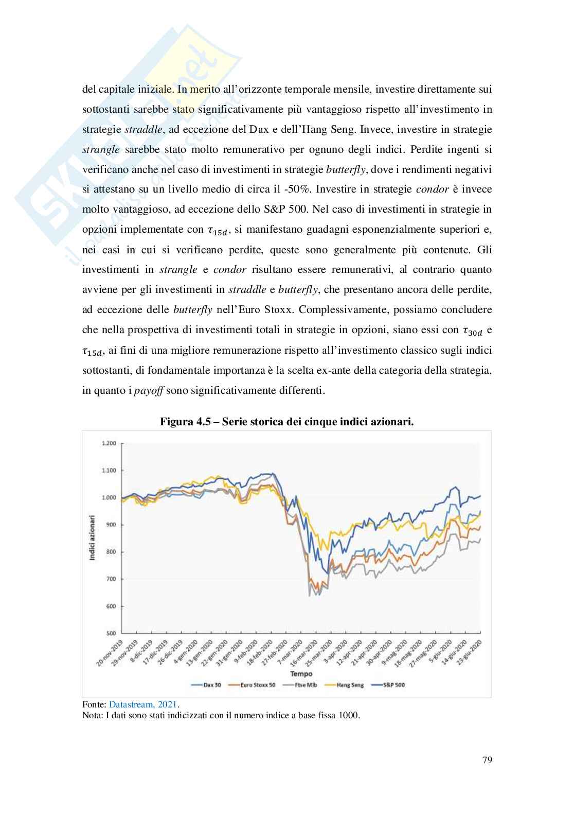 Volatility smile e State Price Density: Un modello di trading in opzioni Pag. 81