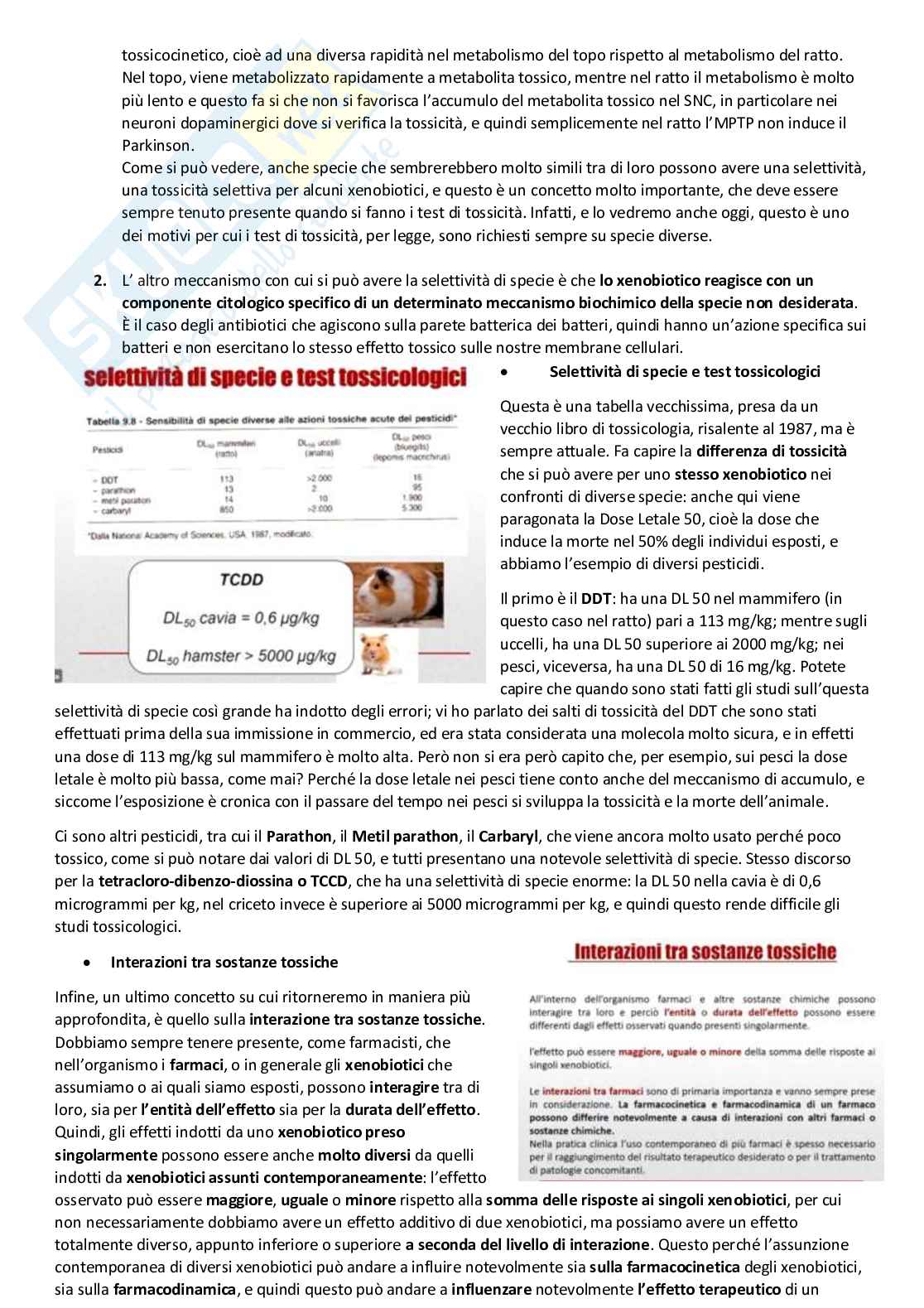 Tossicologia generale e del farmaco - parte 2 Pag. 11