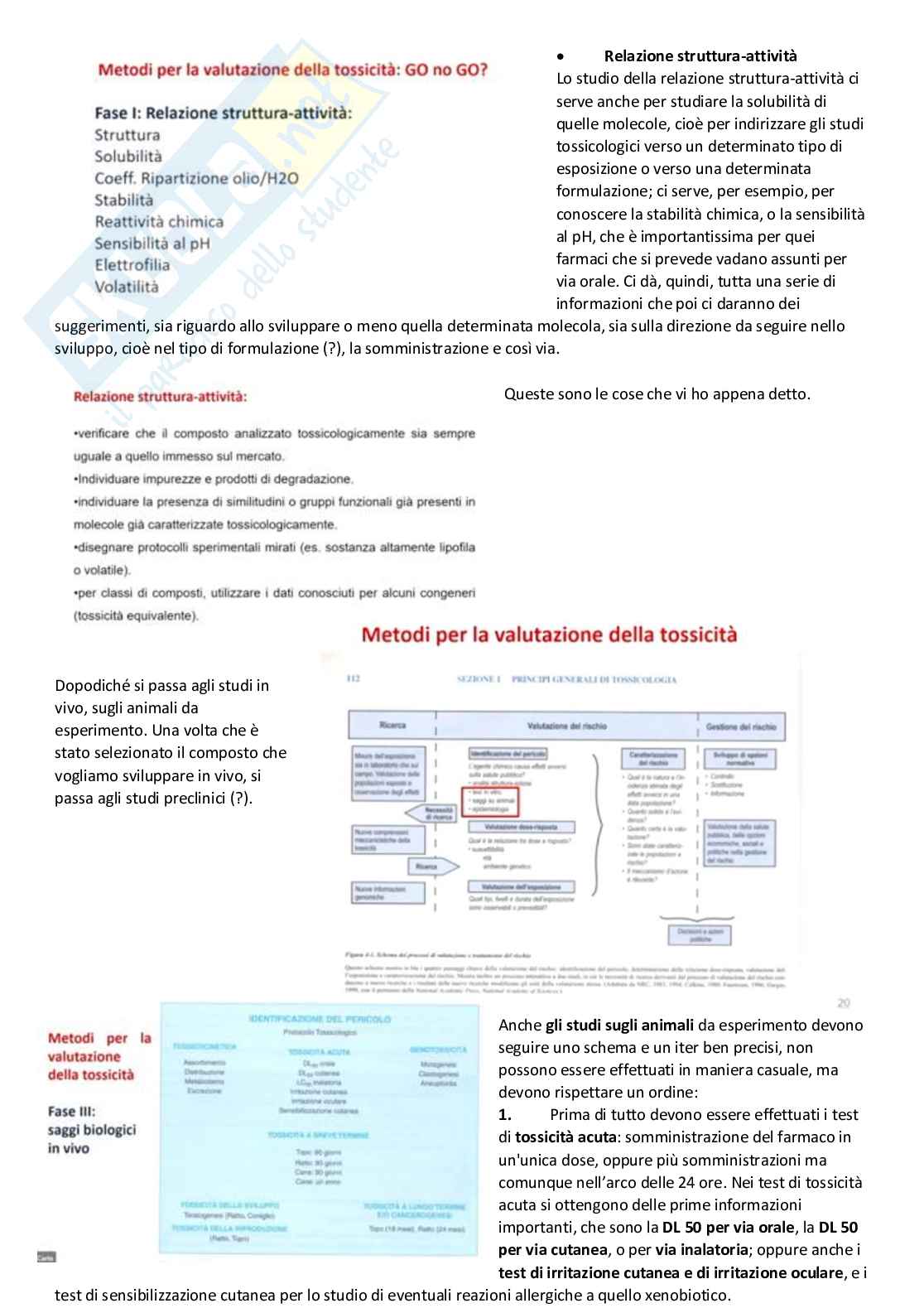 Tossicologia generale e del farmaco - parte 2 Pag. 21