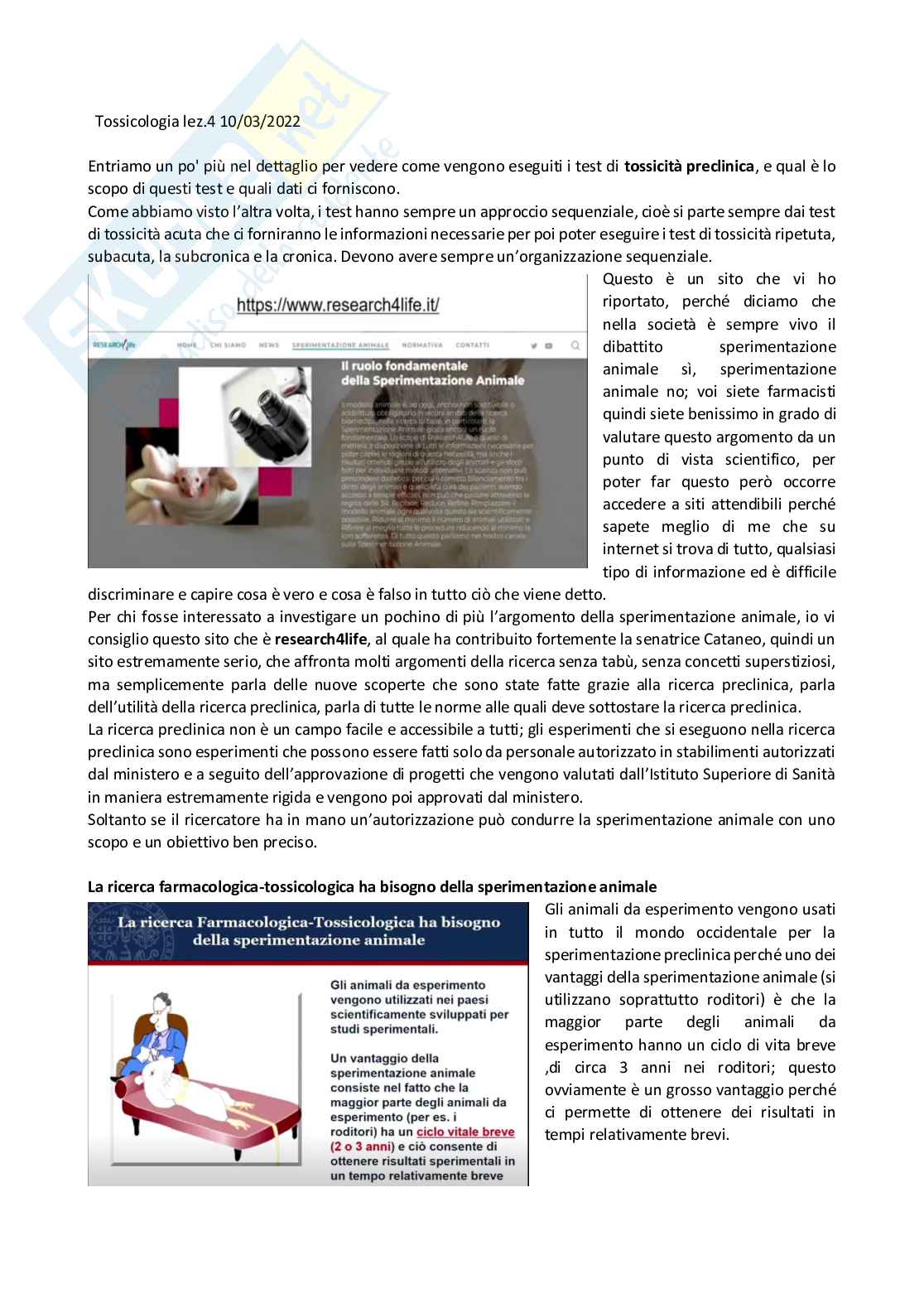 Tossicologia generale e del farmaco - parte 2 Pag. 26