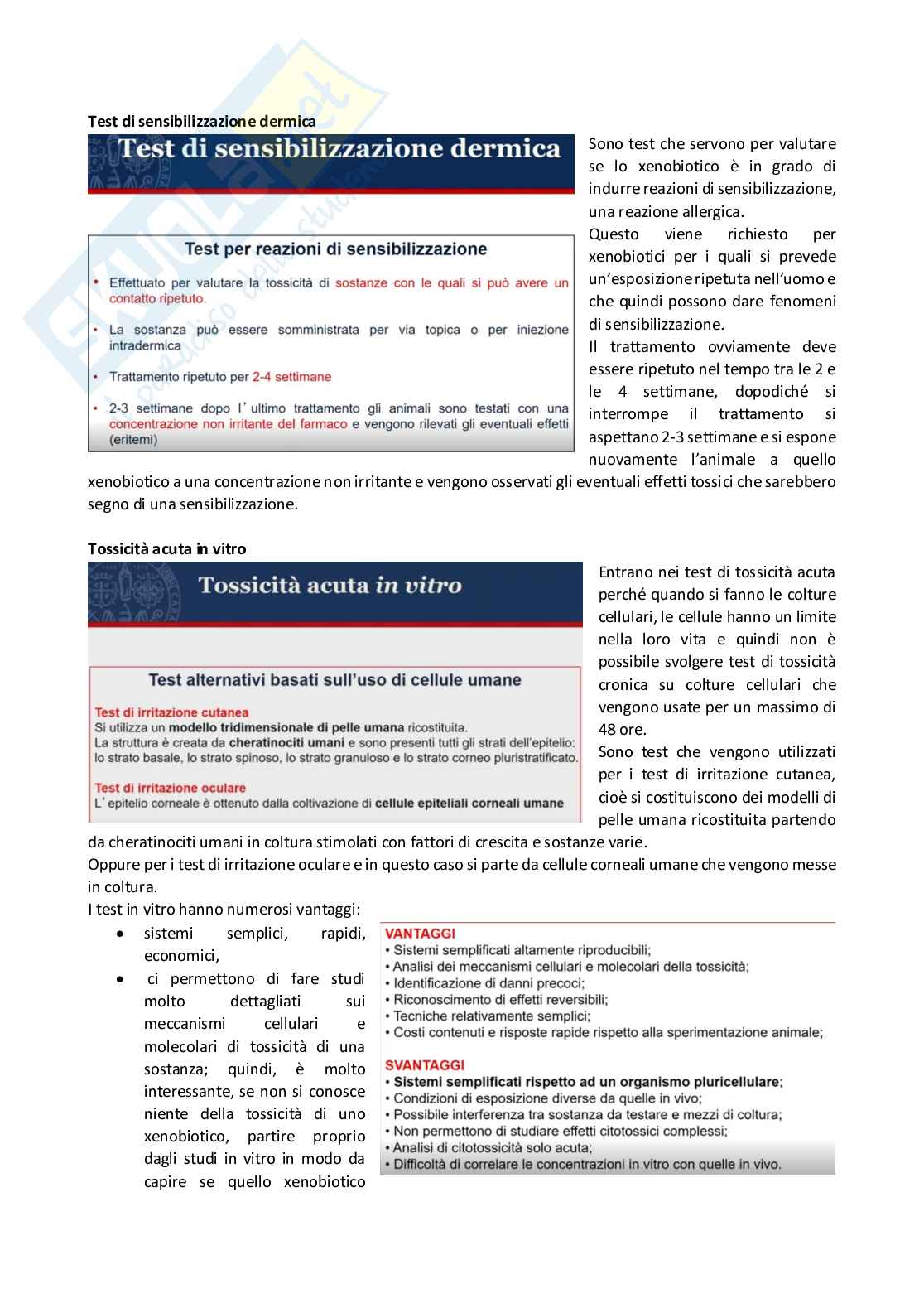 Tossicologia generale e del farmaco - parte 2 Pag. 36