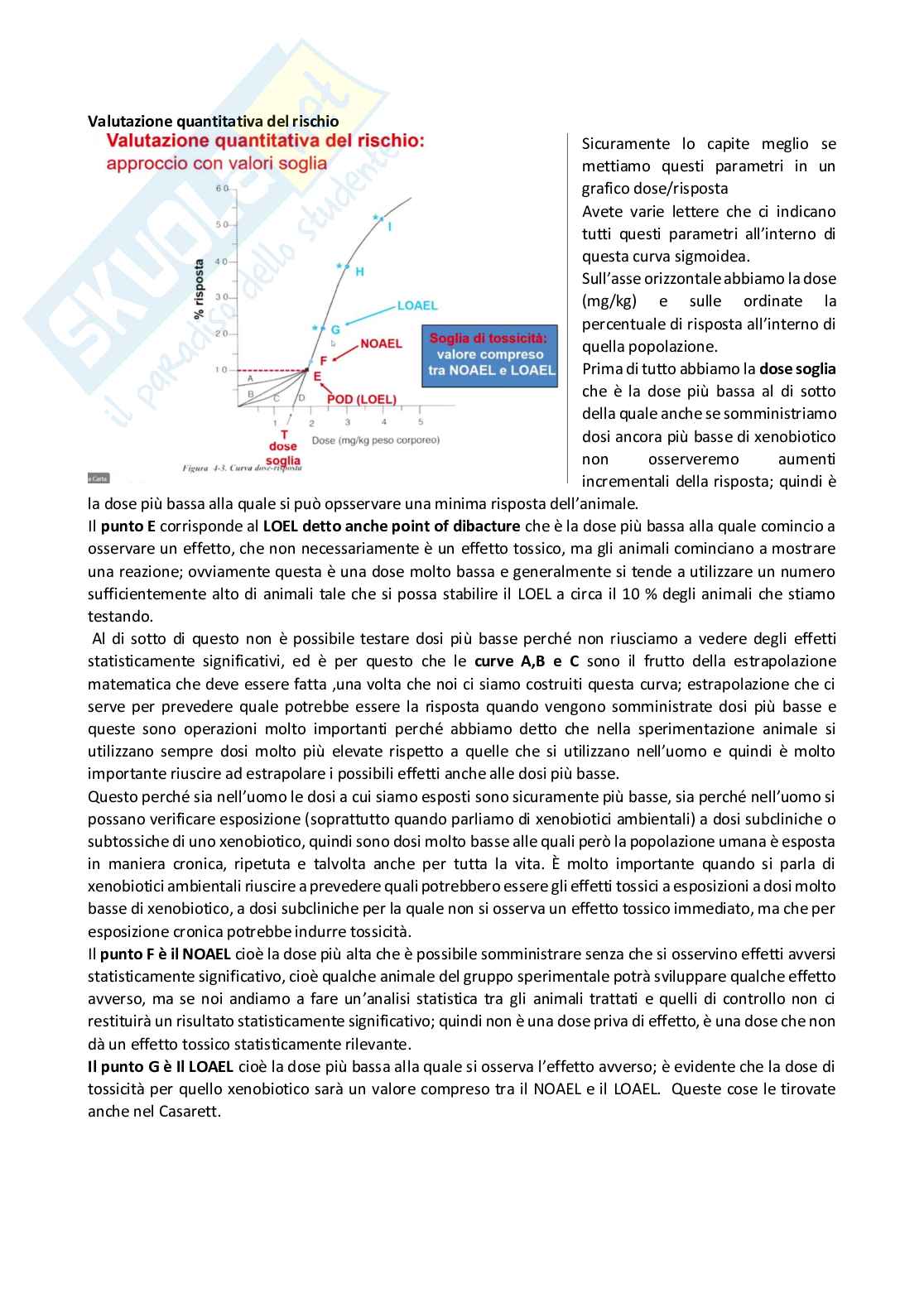 Tossicologia generale e del farmaco - parte 2 Pag. 41
