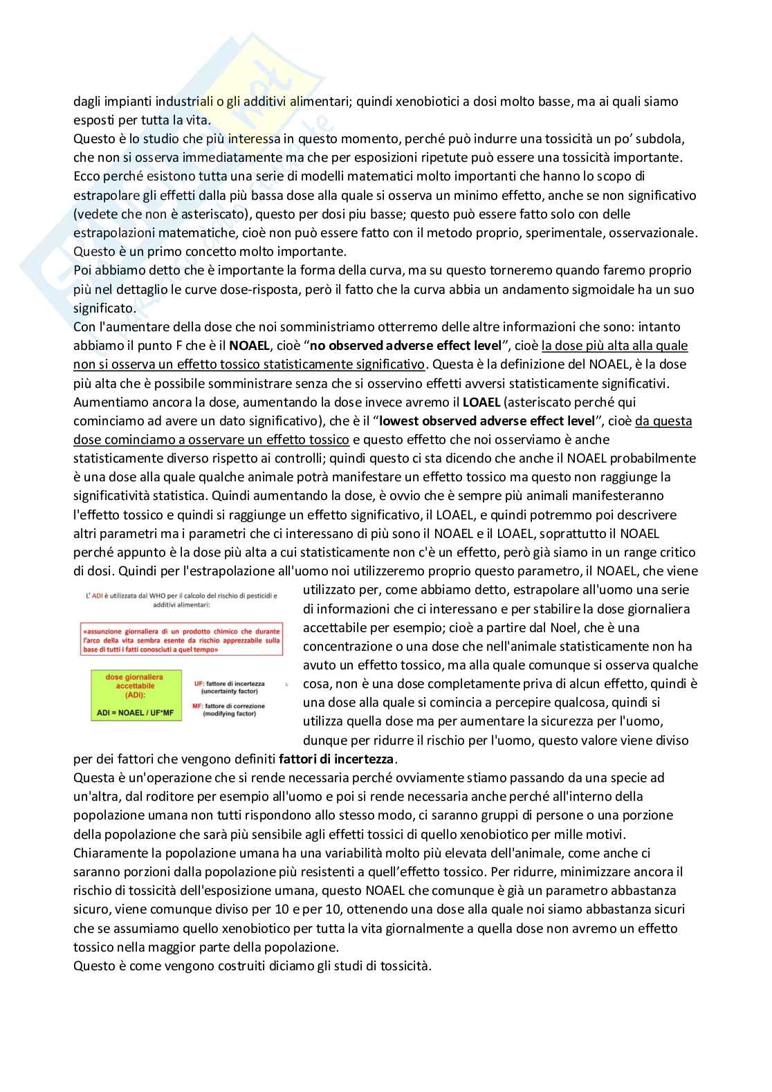 Tossicologia generale e del farmaco - parte 2 Pag. 46