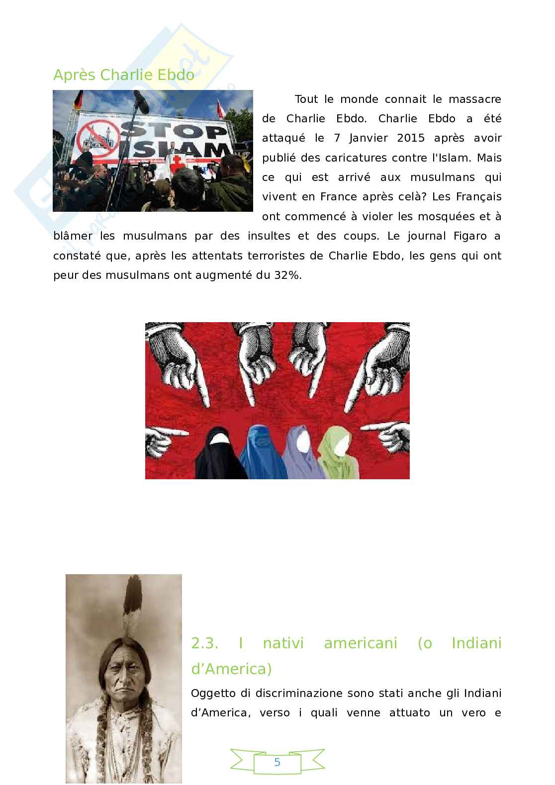 Discriminazioni - Tesina Pag. 6