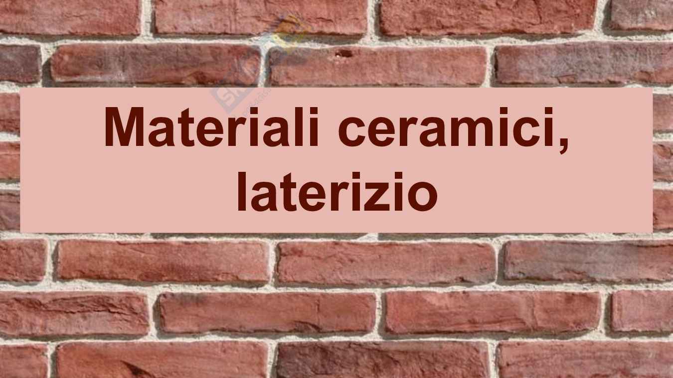 Tecnologia dell'architettura 1 - su laterizio  Pag. 1
