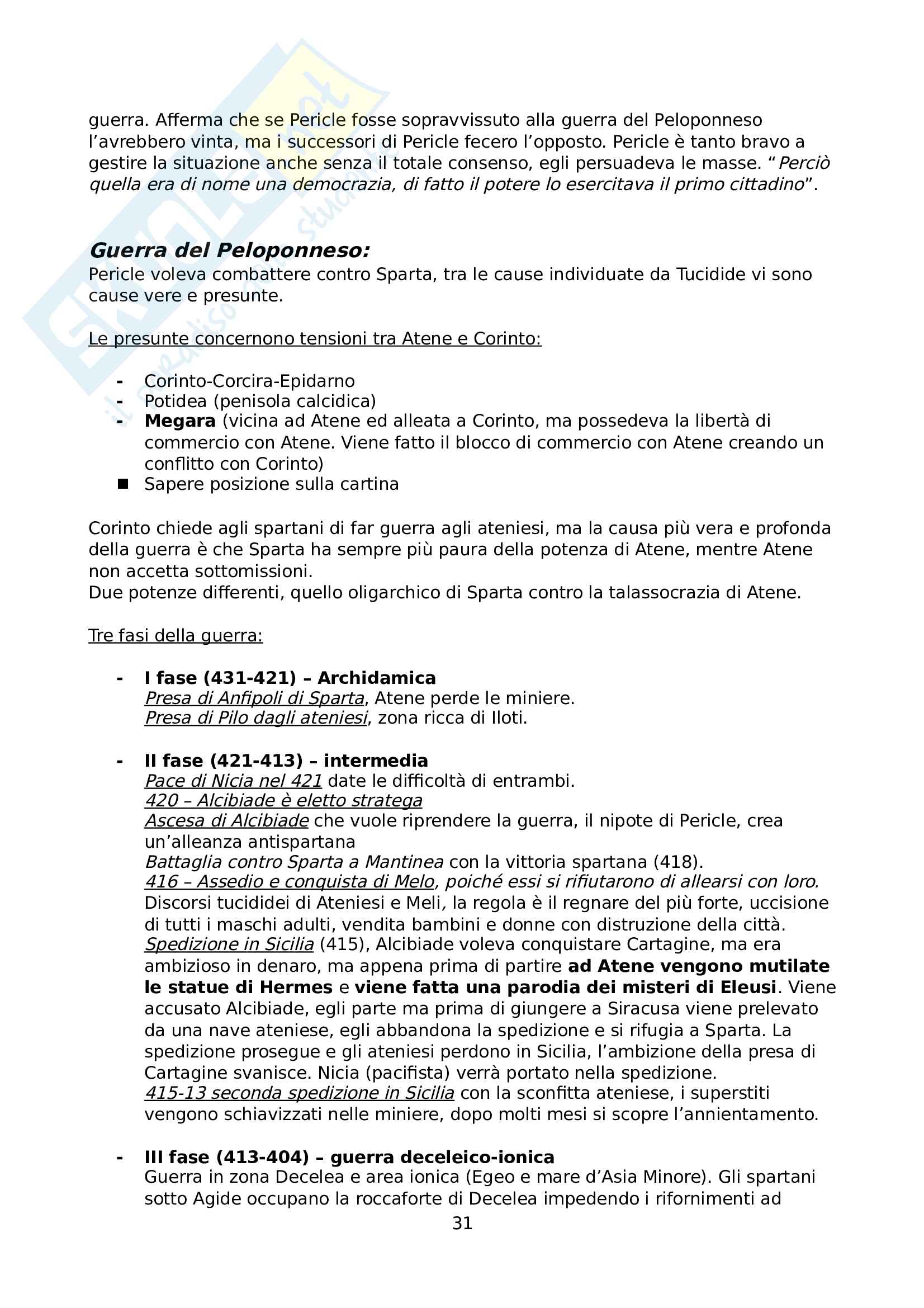 Storia greca antica Pag. 31