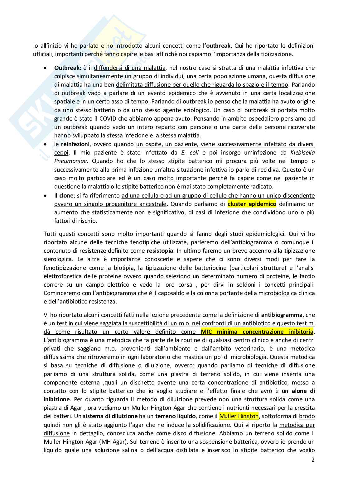 Metodologia diagnostica in microbiologia clinica  Pag. 31