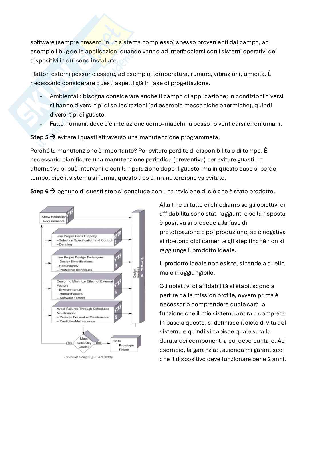 Appunti System reliability, dependability and safety (parte 1, in italiano) Pag. 2