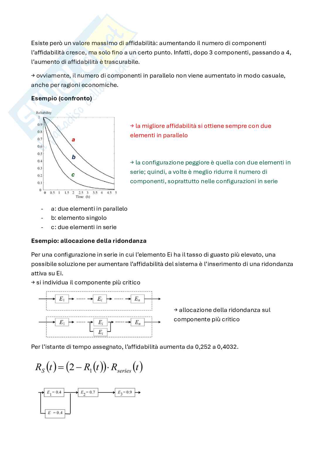 Appunti System reliability, dependability and safety (parte 1, in italiano) Pag. 36