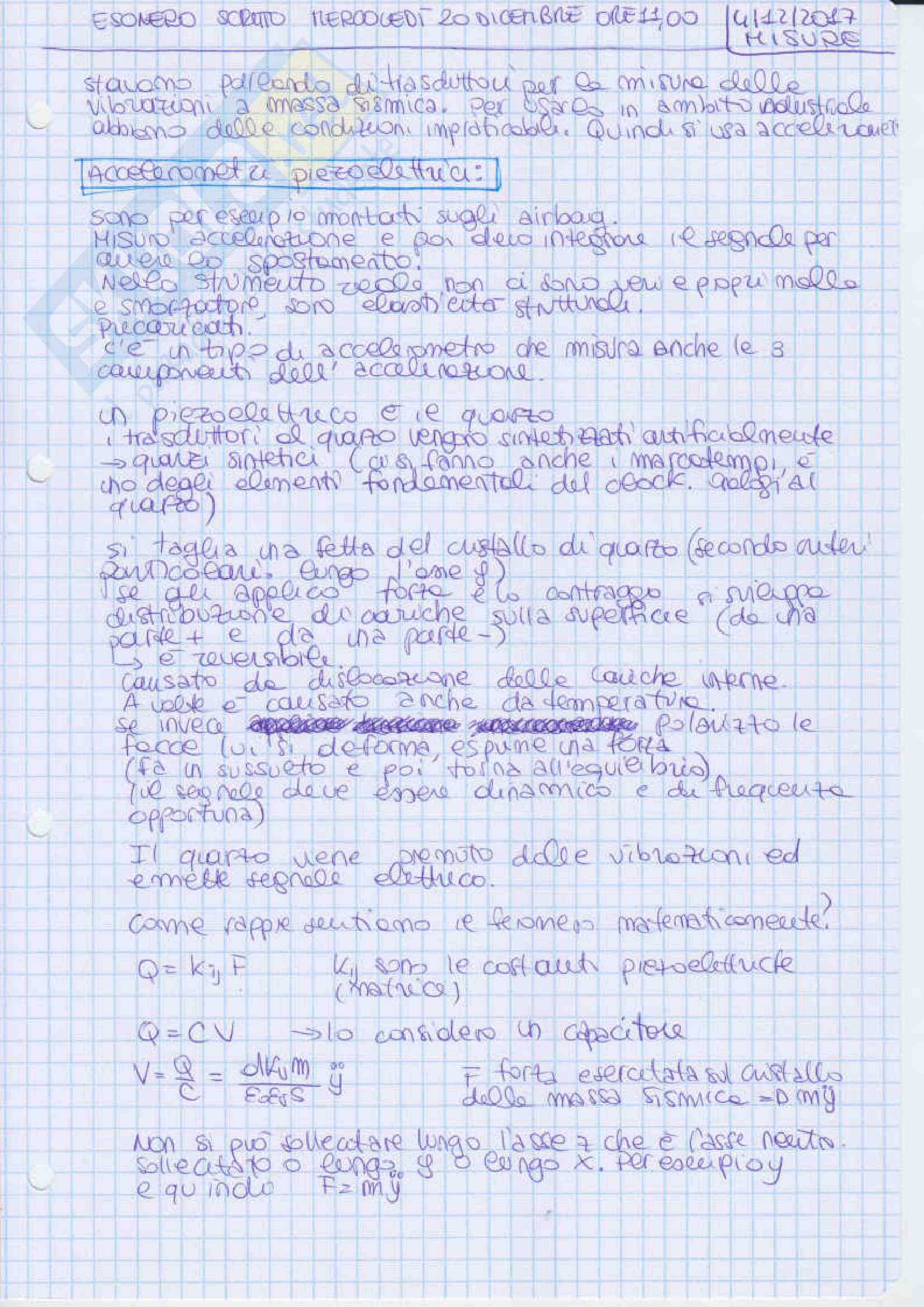 Misure Meccaniche e Termiche - appunti del corso Pag. 131