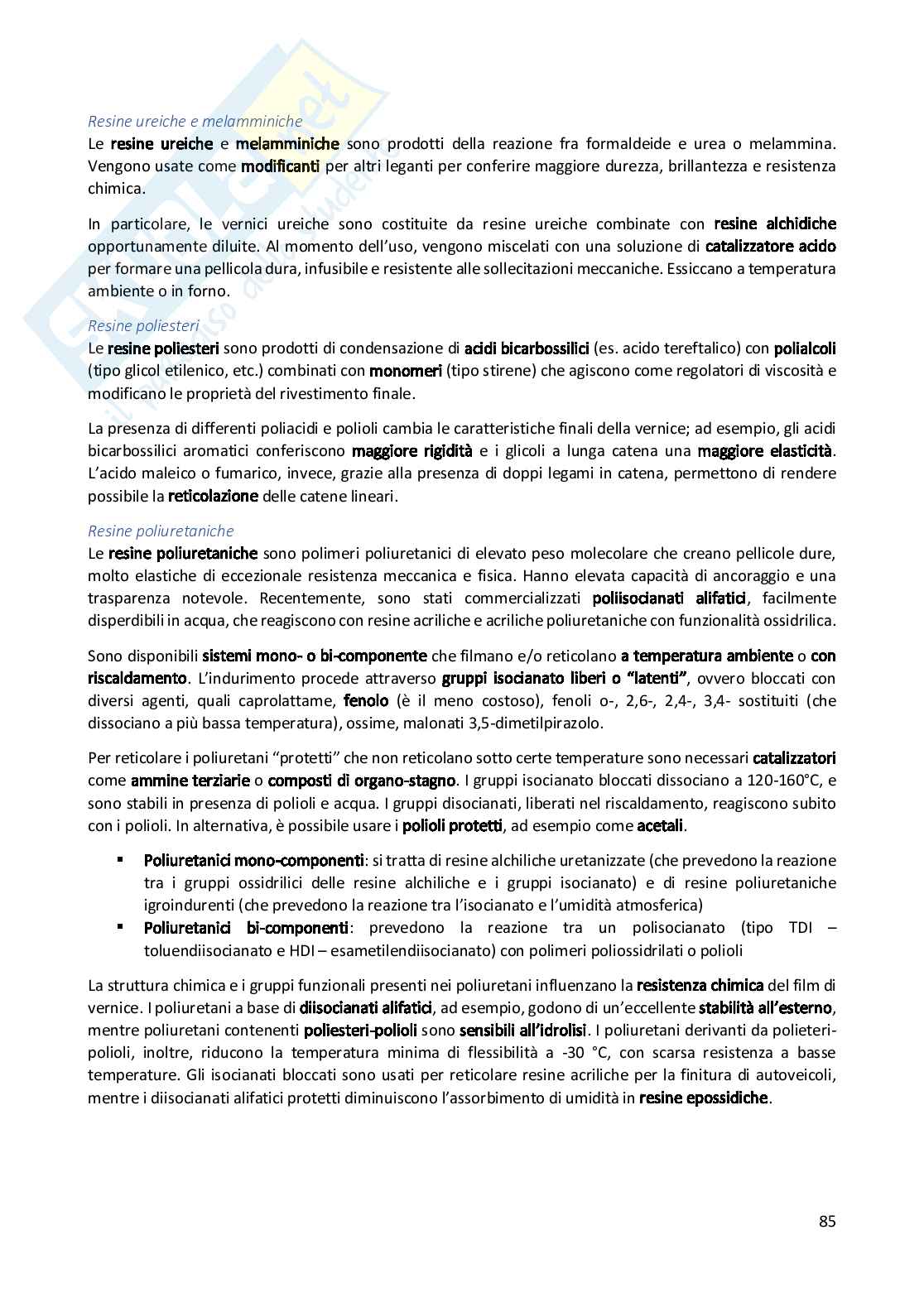 Chimica e tecnologia dei materiali polimerici - Compendio appunti Pag. 86