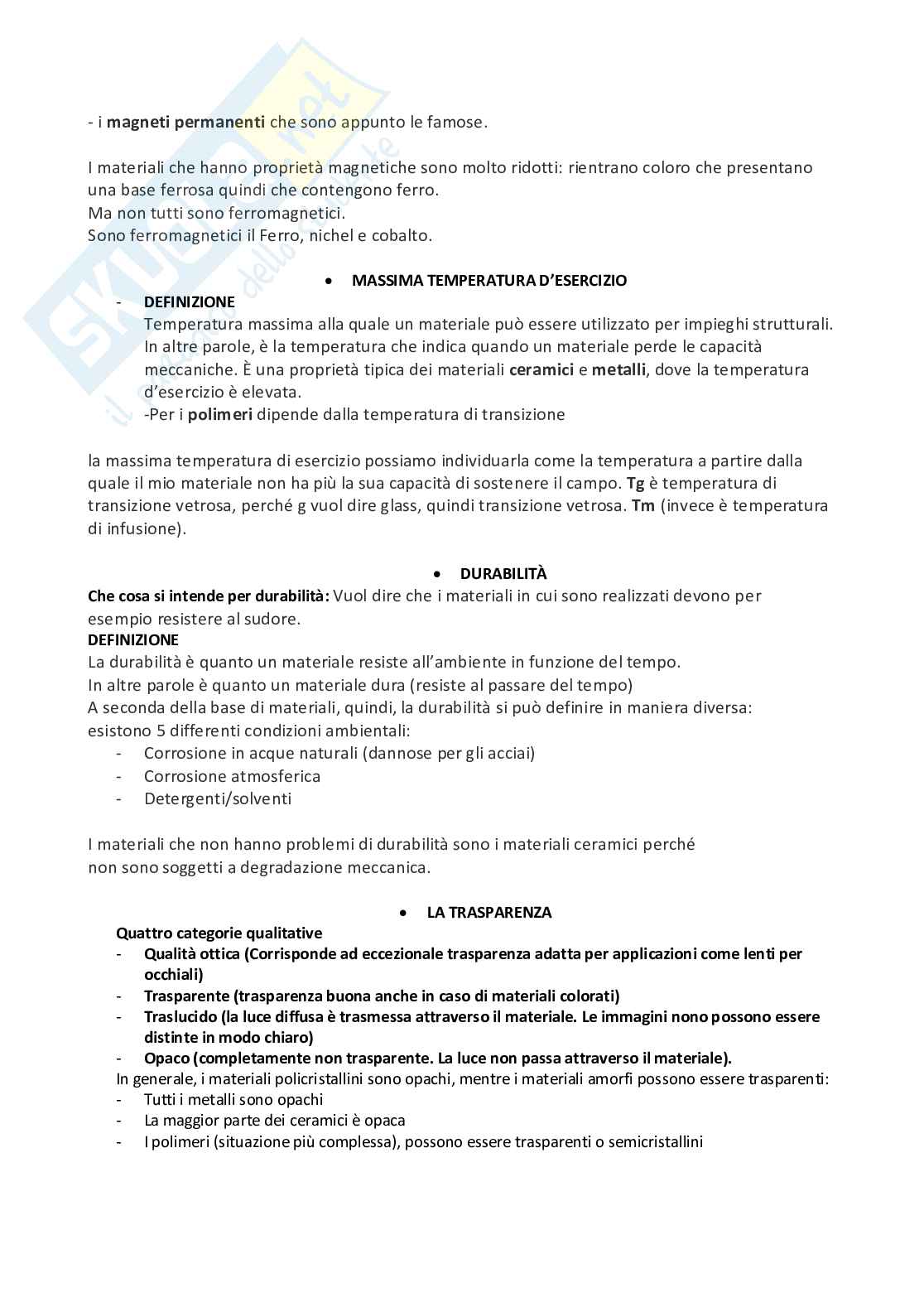 Materiali per il design  Pag. 6