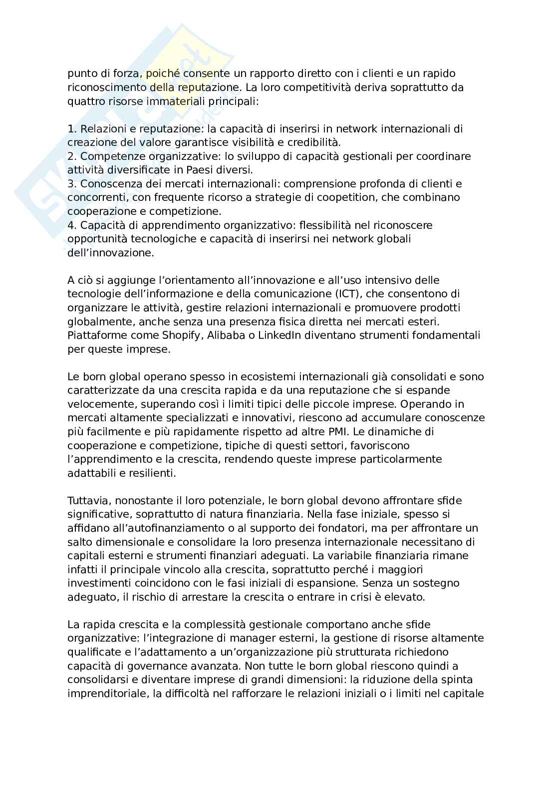 Riassunto esame Economia e gestione delle imprese internazionali, Prof. De Chiara Alessandra, libro consigliato Economia e gestione delle imprese internazionali, Caroli Pag. 61